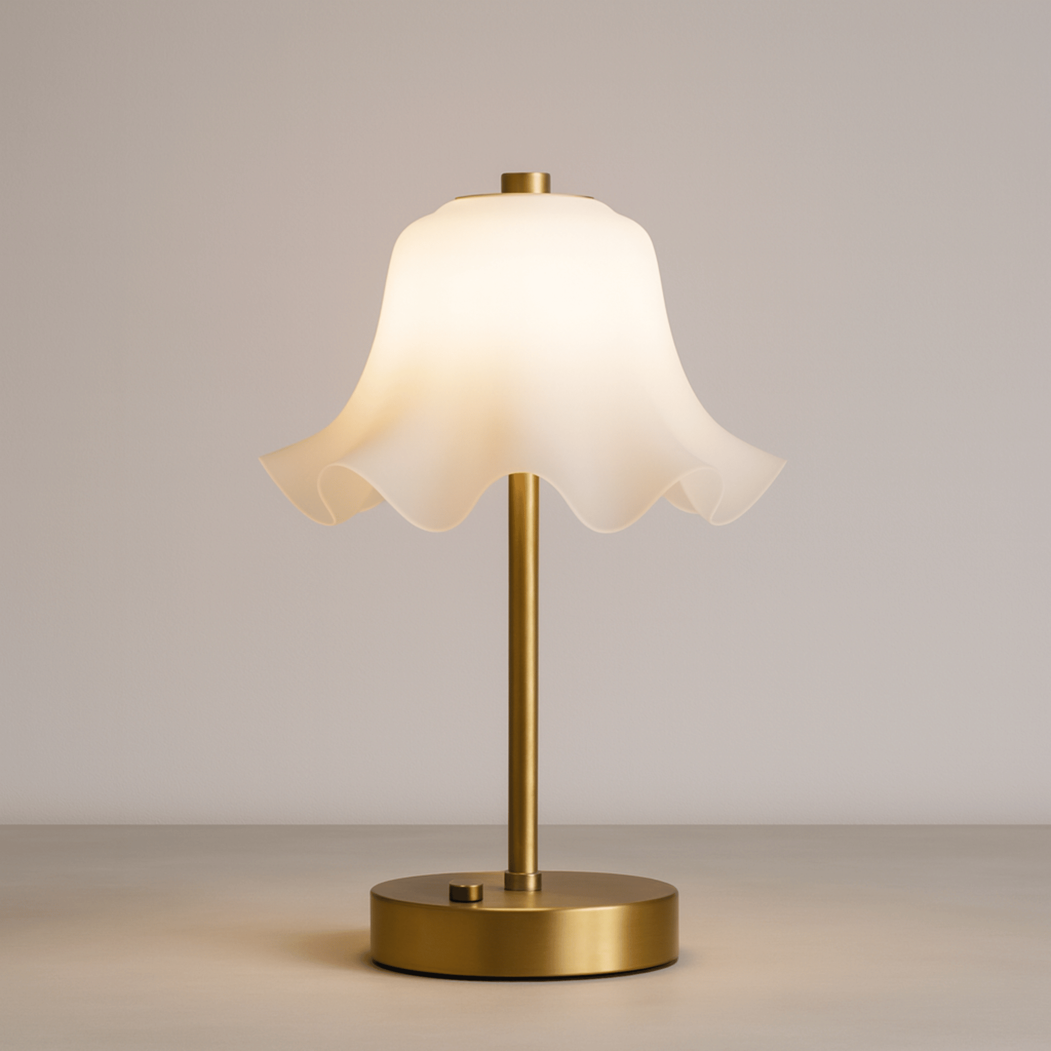 Blomvik Rechargeable LED Flower Table Lamp Dimmable, Fleuréa Linear Base, Lamps, Sculptural Touch