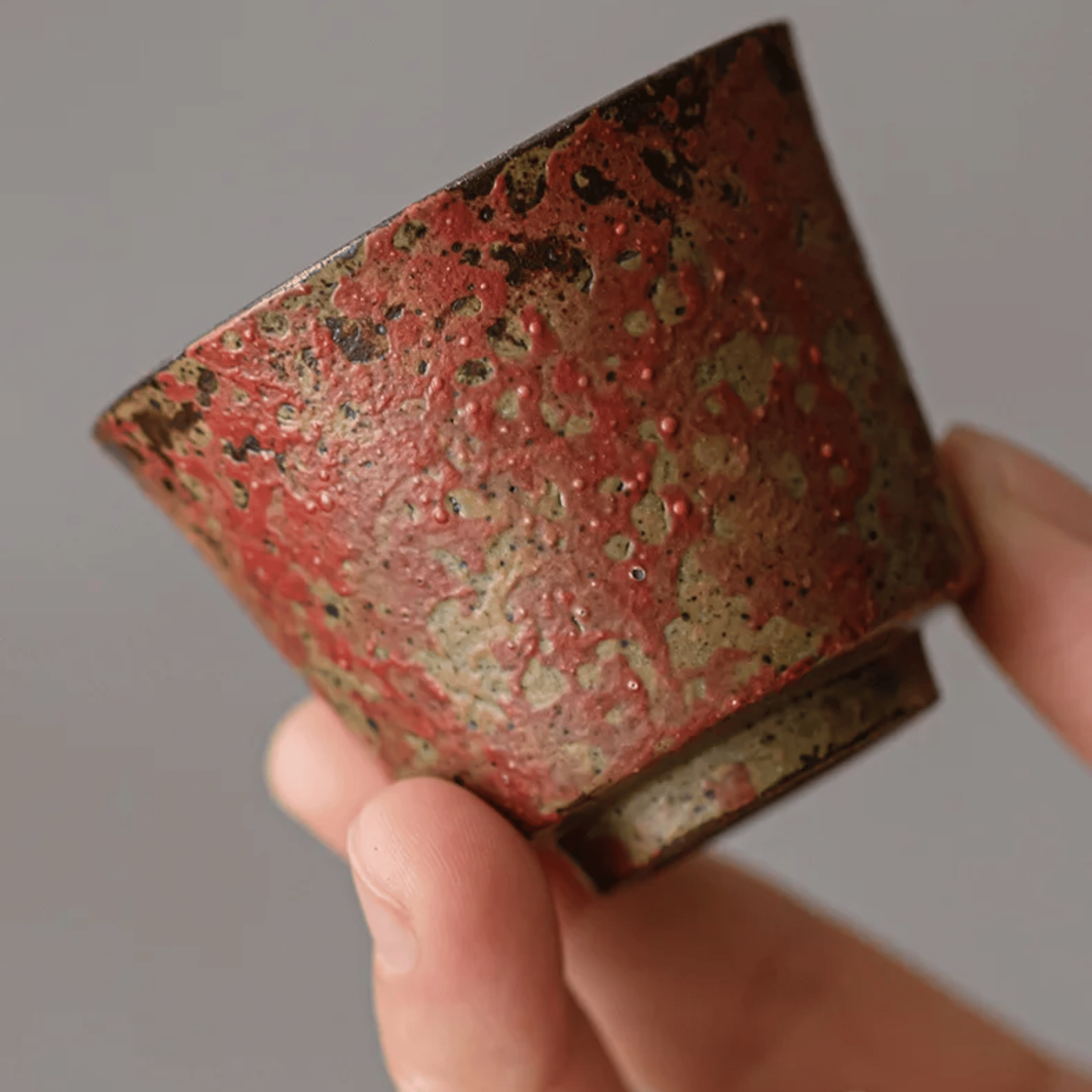 Elda Jianzhan Ceramic Teacup Set Kiln-Change 6pc, Drinkware Sets