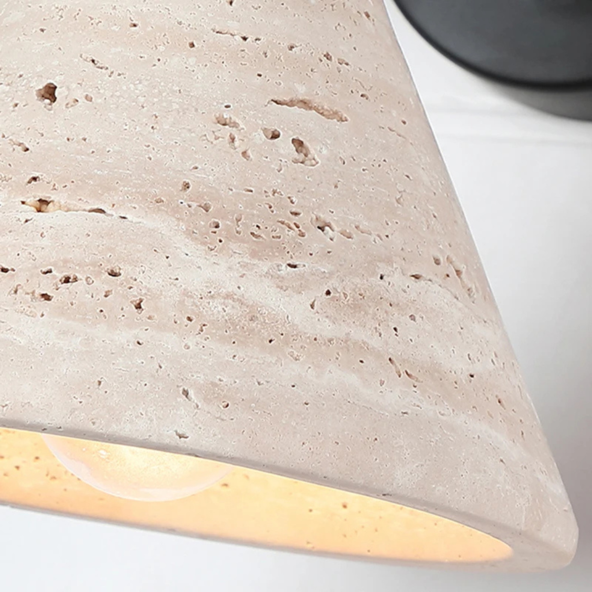 Fjella Travertine Wall Sconce with Adjustable Arms, Light Fixtures, Natural Lamp