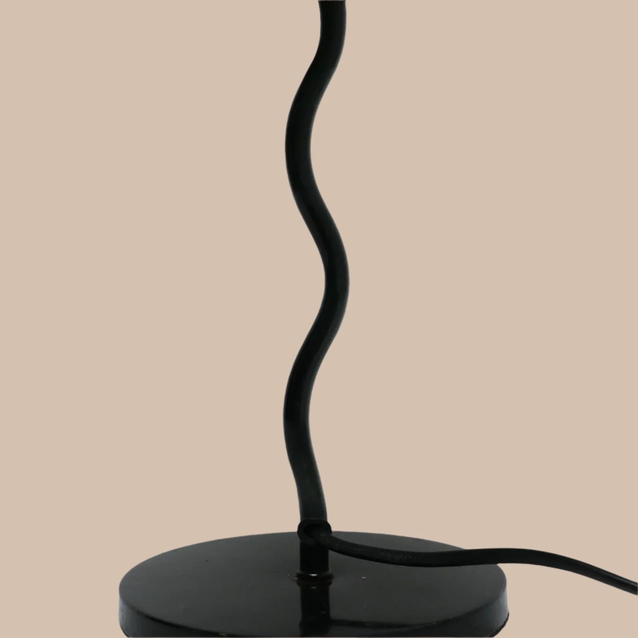 Woven Paper Rope Table Lamp Black Warm Glow Decor, Lamps, Fletta Sculptural