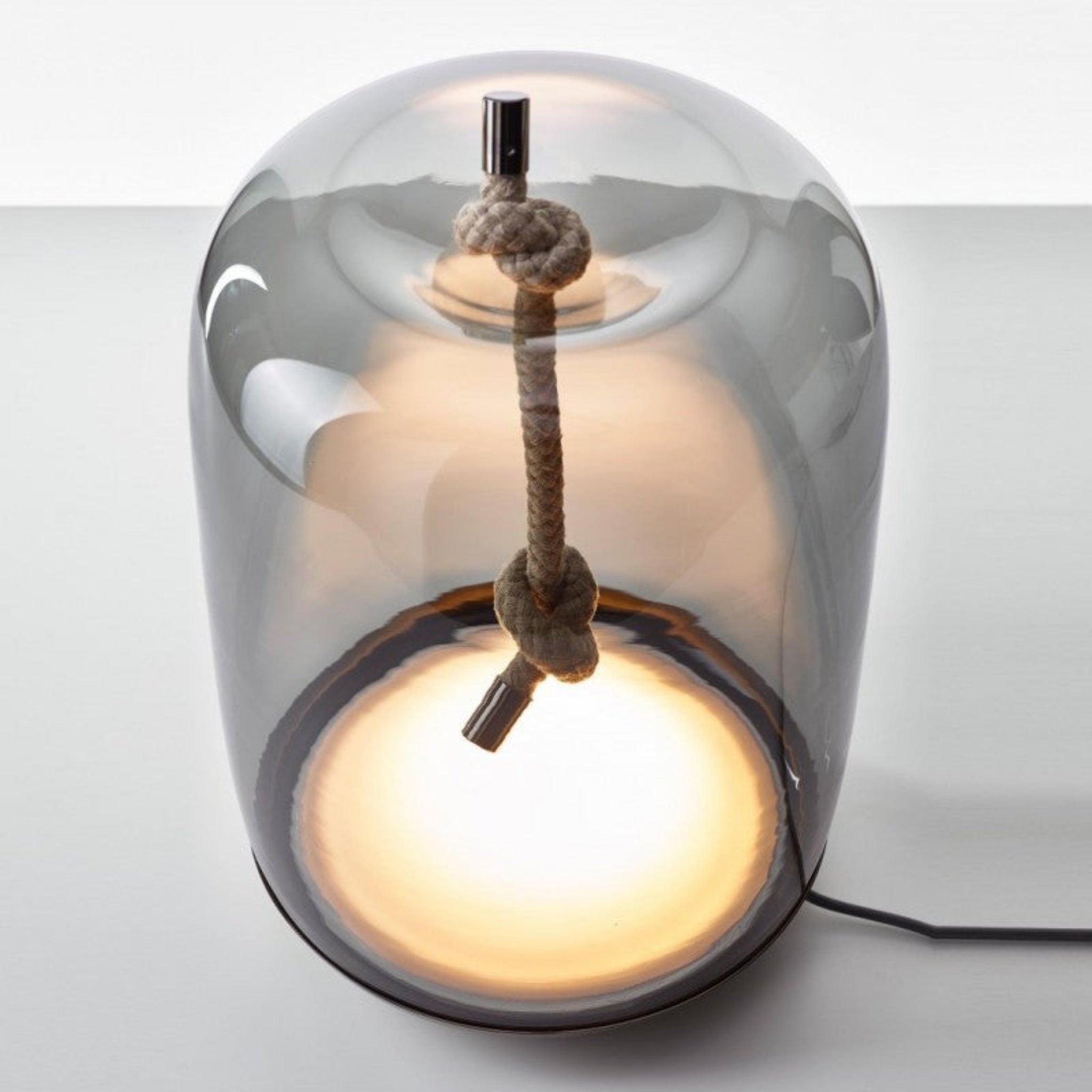 Nordic Glass LED Bedside Table Lamp | Gold Finish, Lamps, Gloda Base