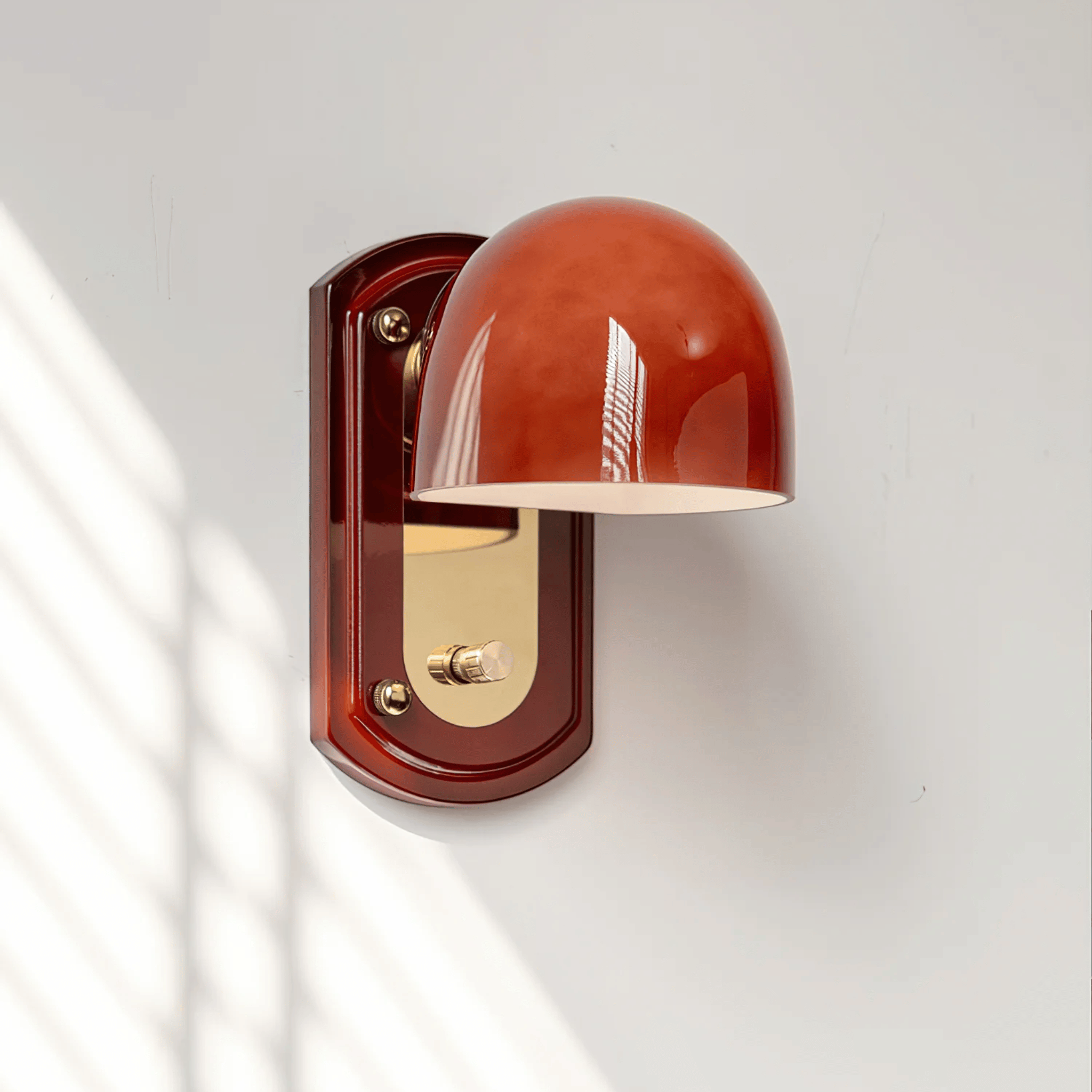 Orange Stained Glass Wall Sconce — Gloda by Skonne, White light 5000K, Light Fixtures, Nordic