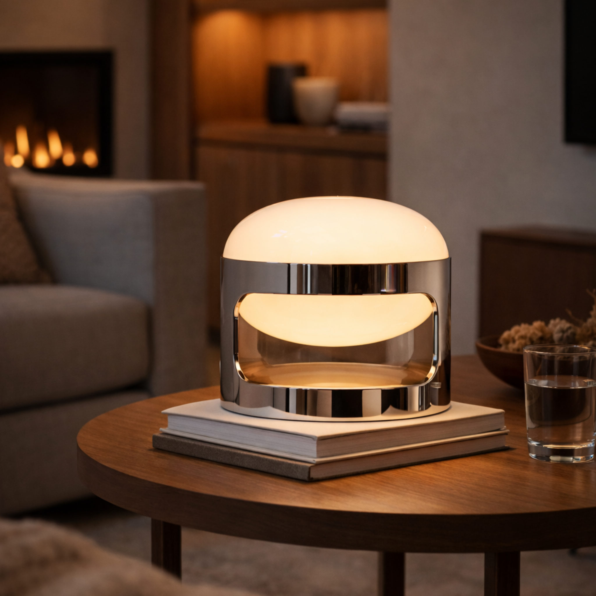 Gloda Glass Table Lamp Minimalist Nordic Home Decor, Lamps, Sculptural Glow