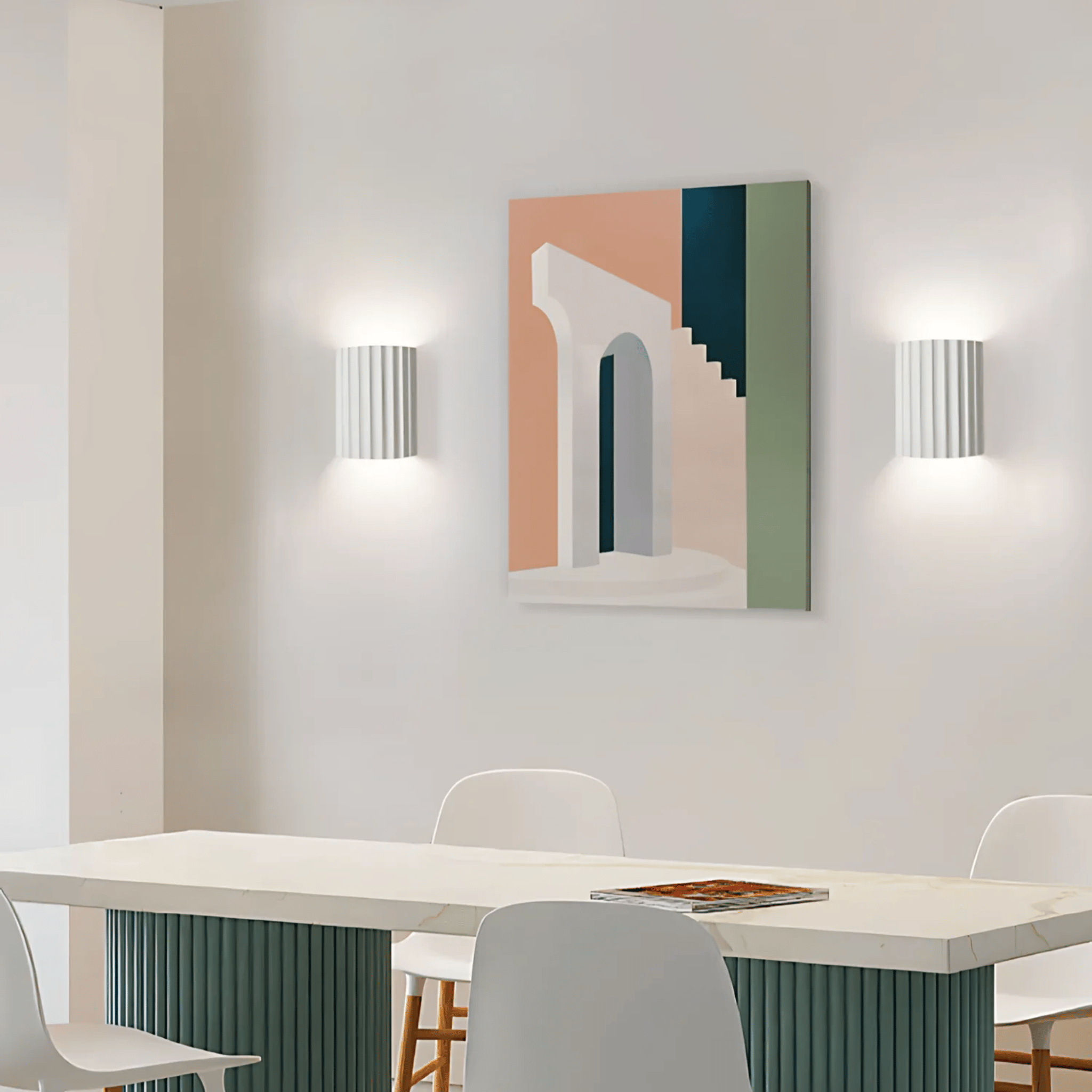 Glora Macaron Resin Nordic Wall Sconce for Bedroom, Light Fixtures, Colorful