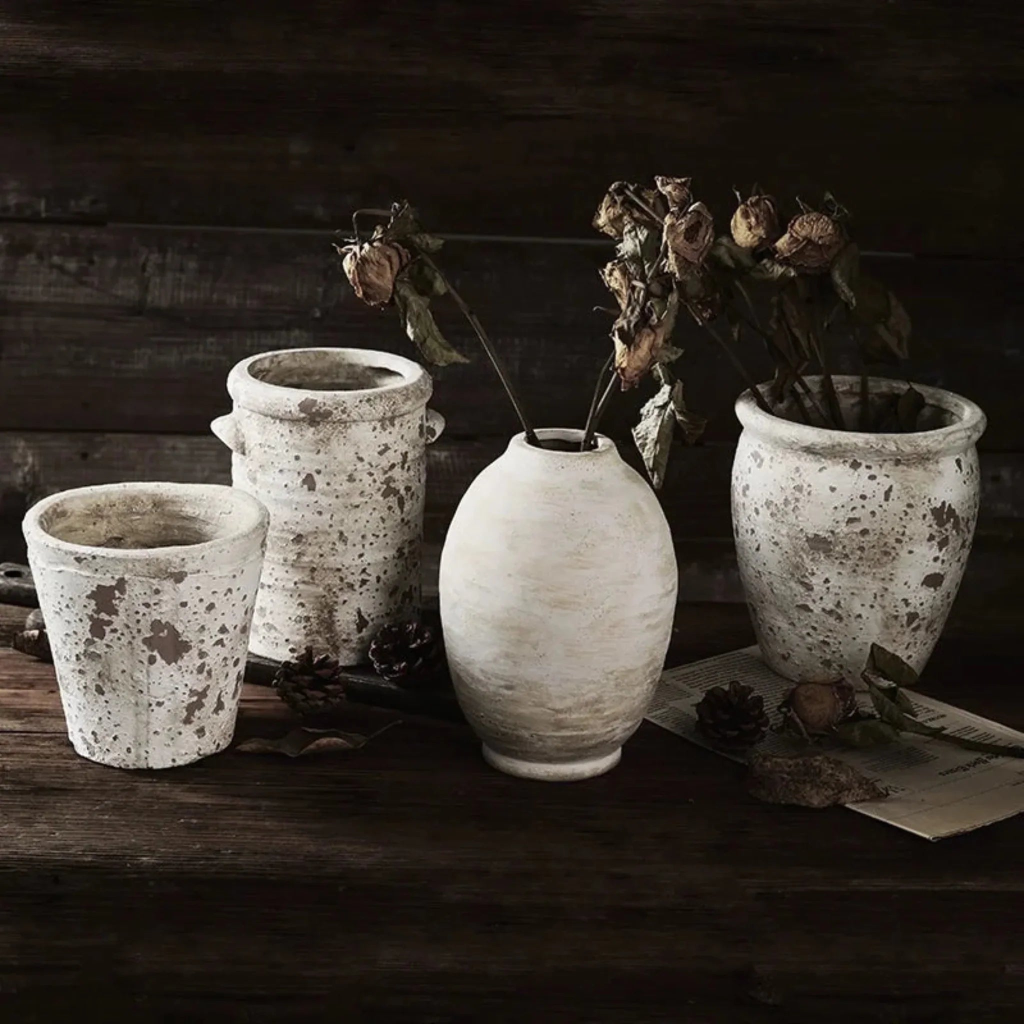 Leirvik Artisan Ceramic Vase for Nordic Home Decor, Vases, Rustic Handmade