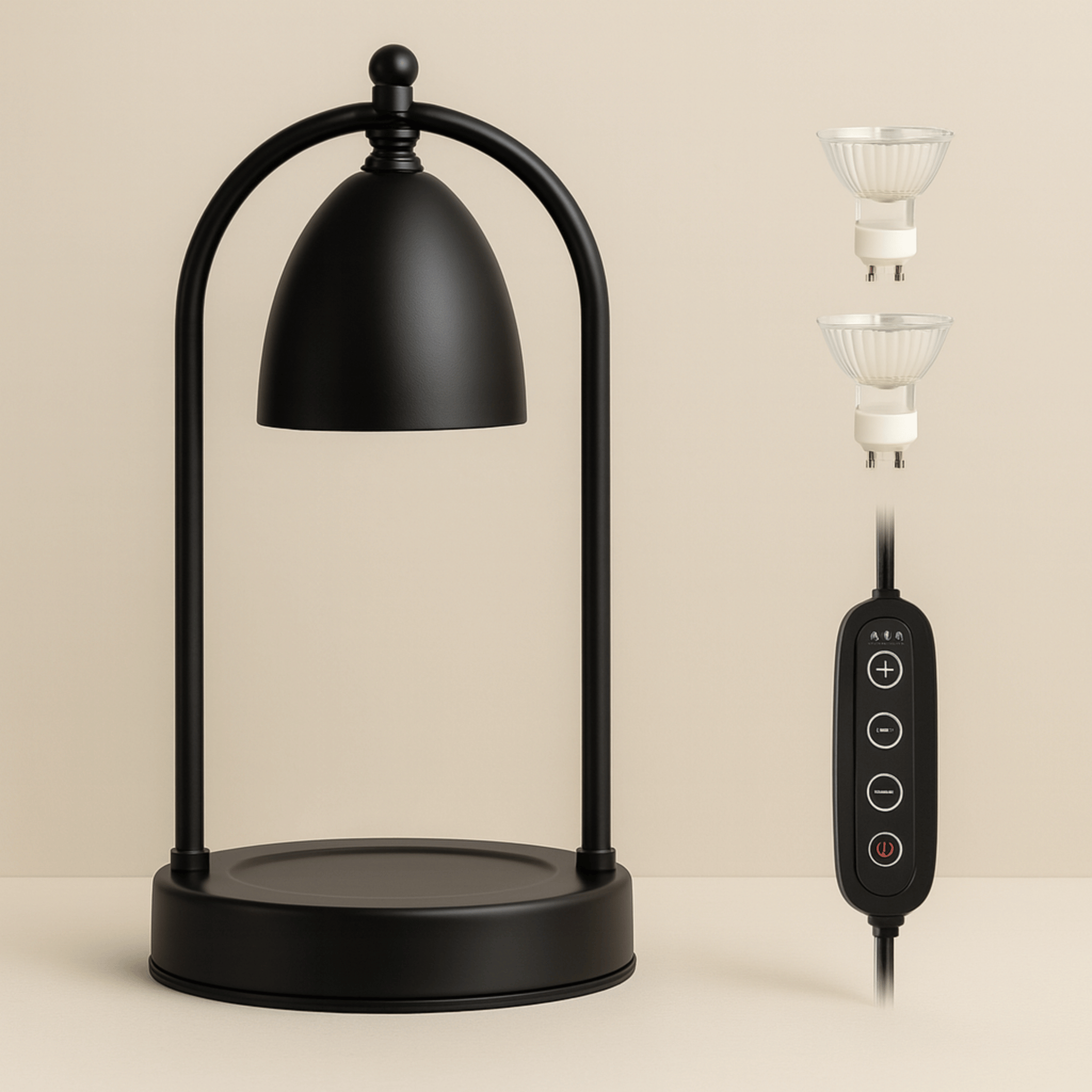 Nordic Glass Candle Warmer Lamp with Timer Control, Table Lamps, Lysvarm