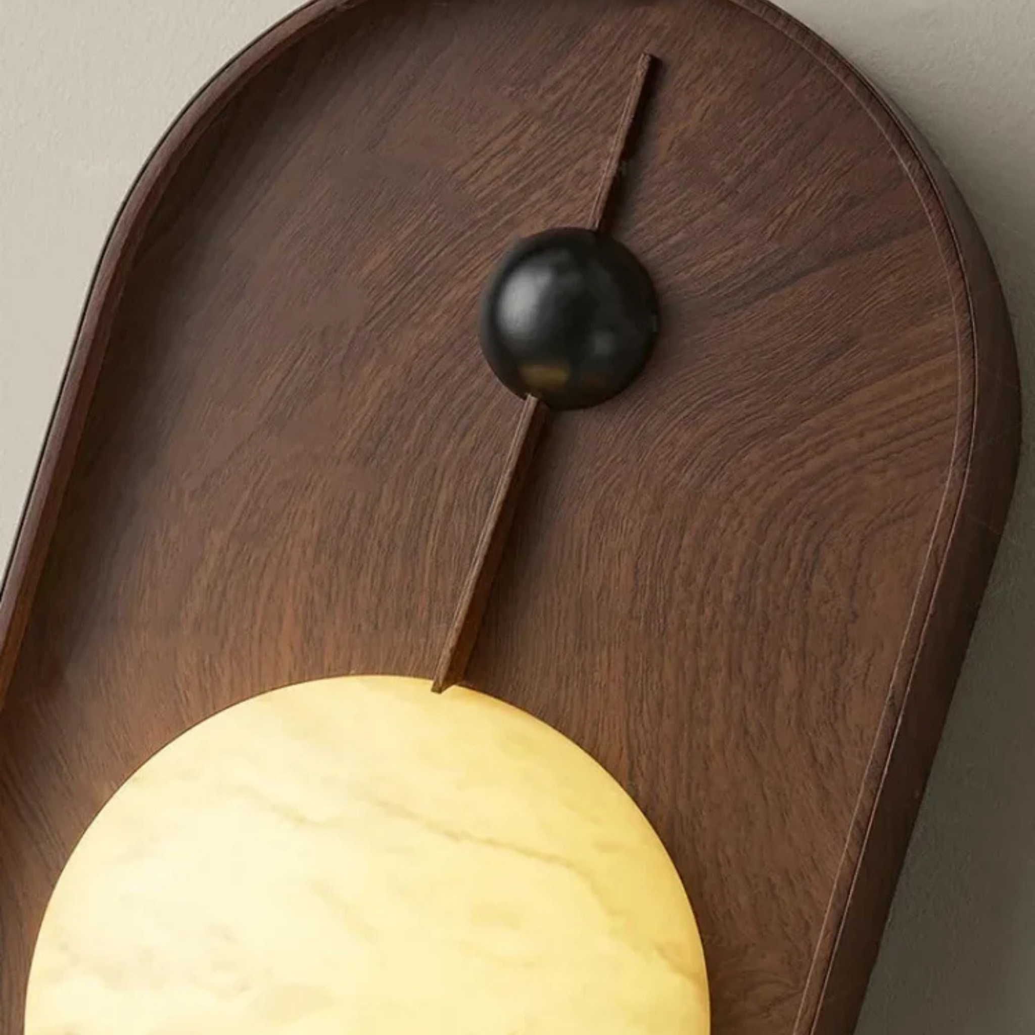Natural Marble Wall Lamp with Built-In LED Light, Fixtures, Marveld Minimalist Sconce