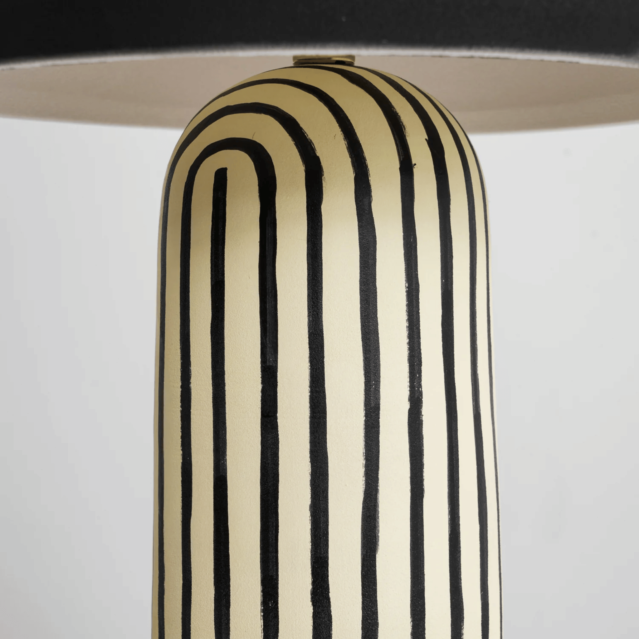 Nordic Striped Ceramic Table Lamp Warm Ambient Glow, Lamps, Remsa Design