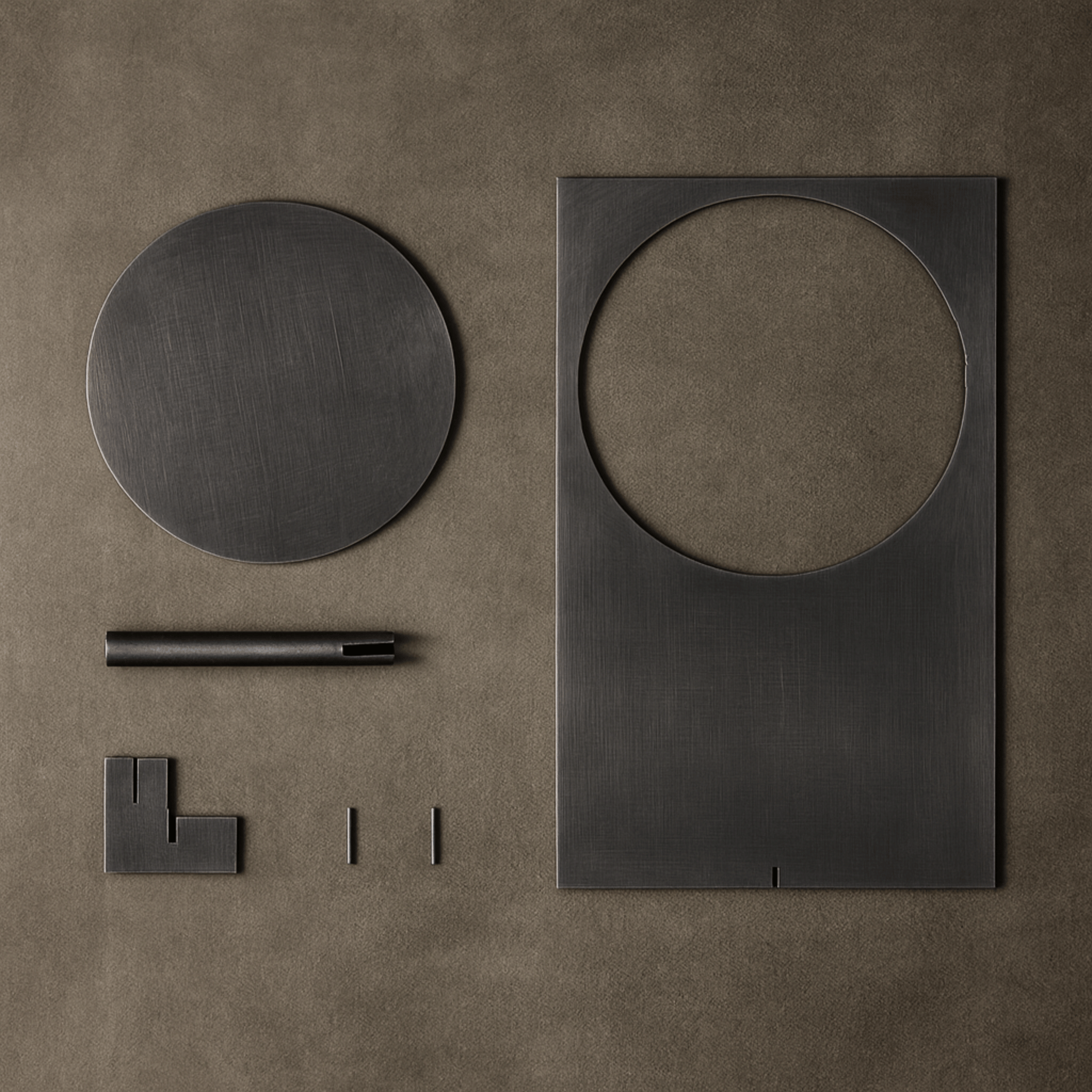 Solglød Modern Sunset Table Lamp - Dark Gray LED, Lamps, Sculptural