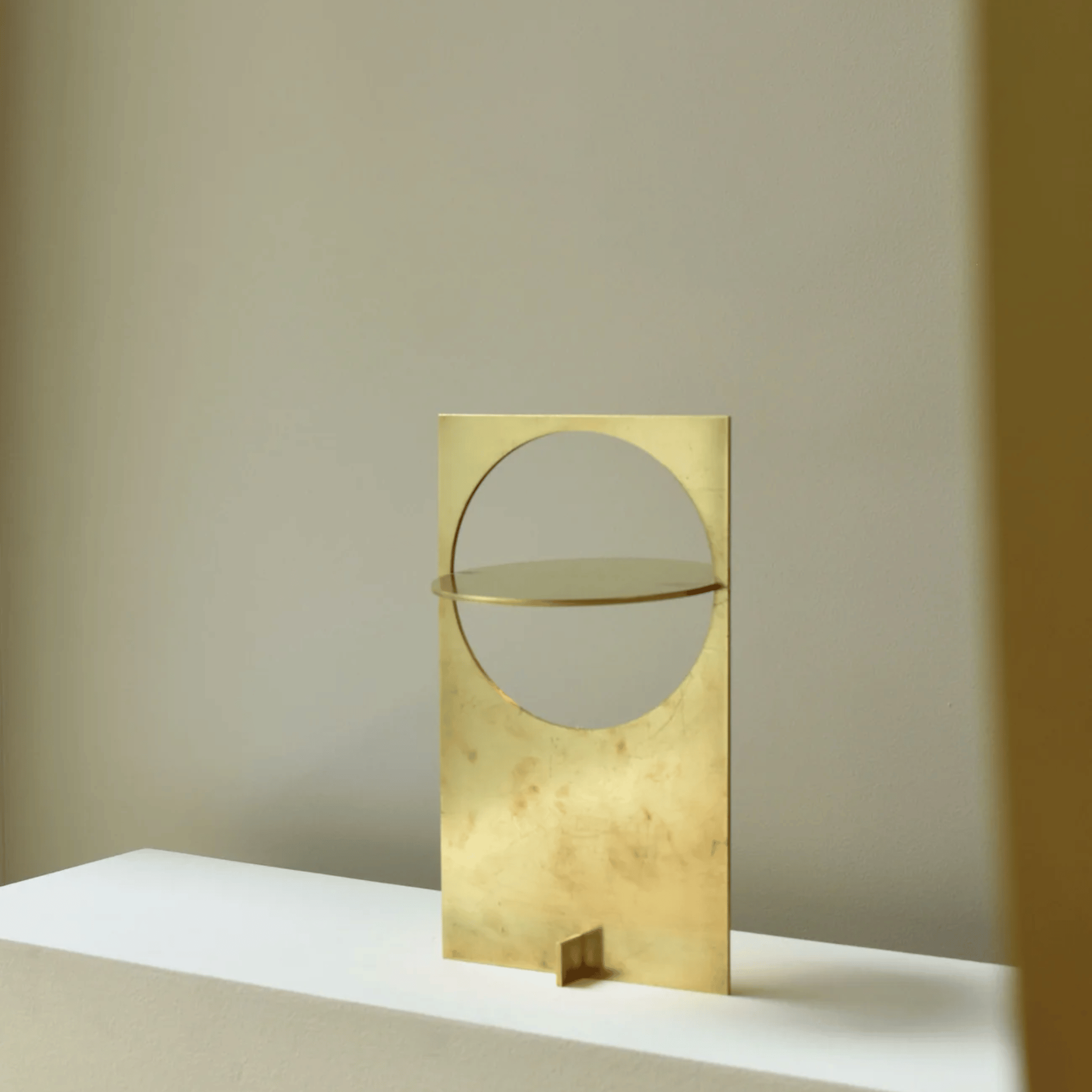 Gold Sunset Table Lamp — Modern Sculptural Design, Lamps, Solglod