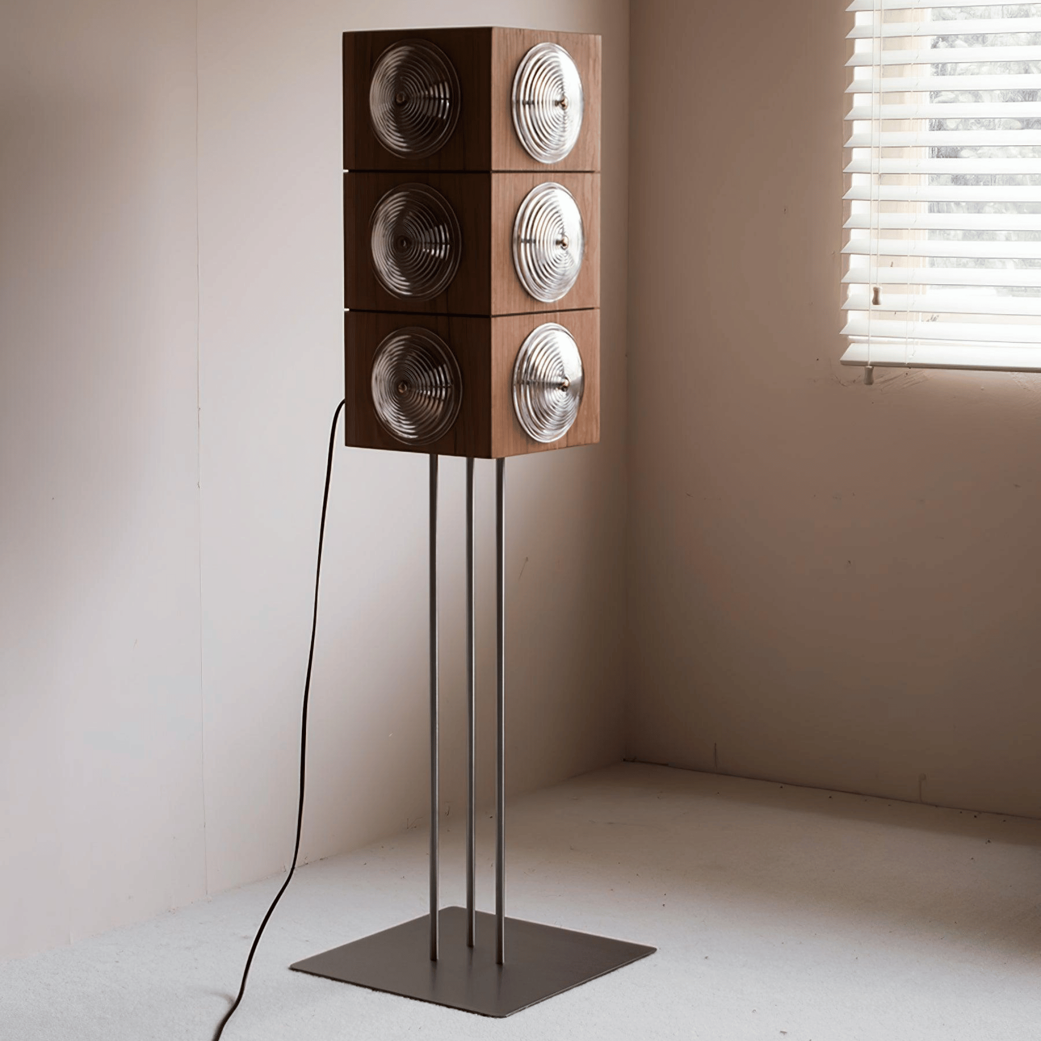 Stavra Dimmable Solid Wood Scandinavian Floor Lamp, Lamps, LED Architectural