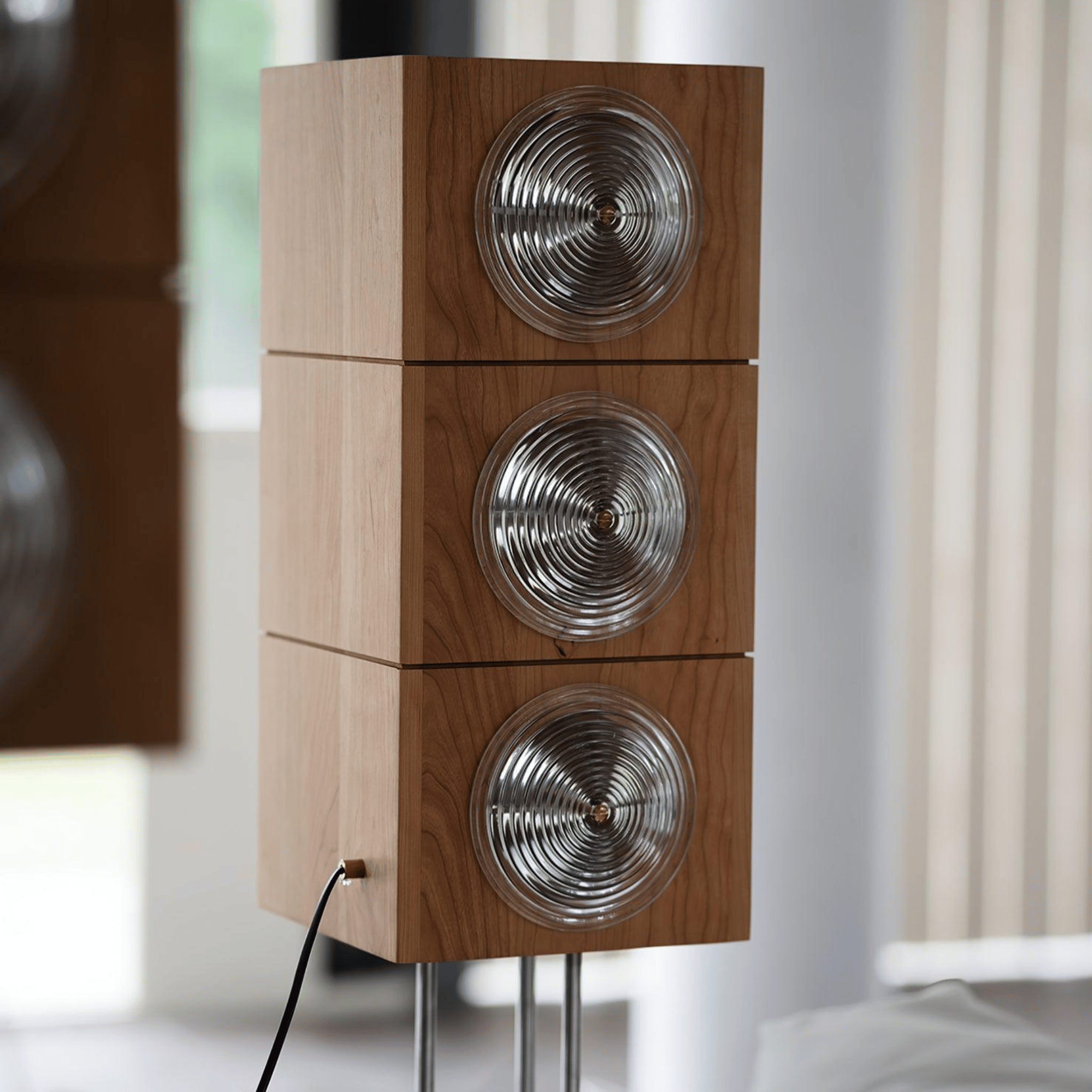 Stavra Dimmable Solid Wood Scandinavian Floor Lamp, Lamps, LED Architectural