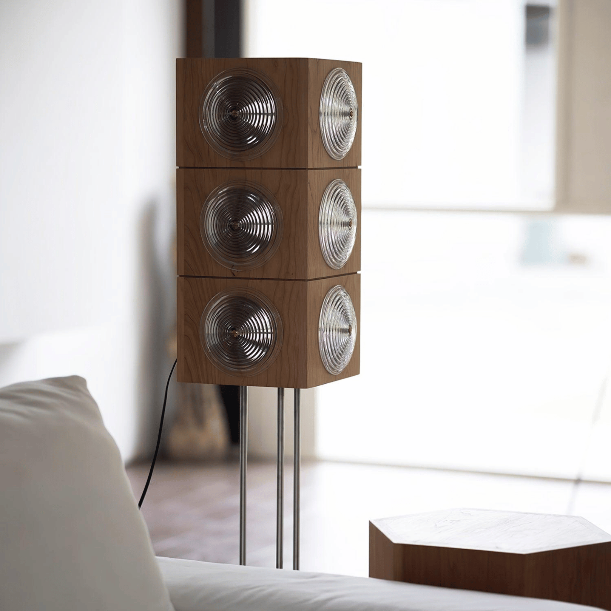 Stavra Dimmable Solid Wood Scandinavian Floor Lamp, Lamps, LED Architectural