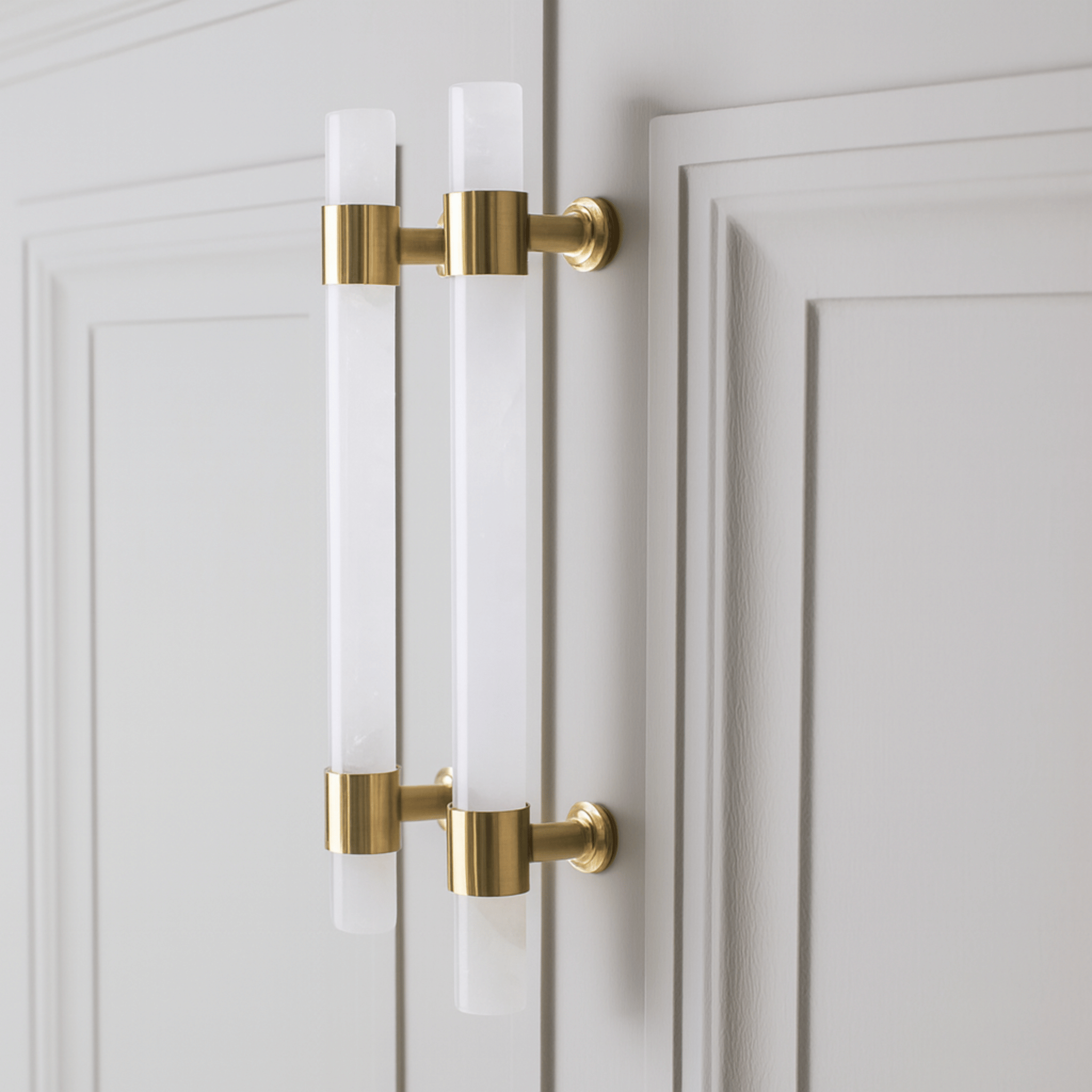 Marble Brass Cabinet Pulls — Natural Stone Hardware, Knobs & Handles, Stenvei