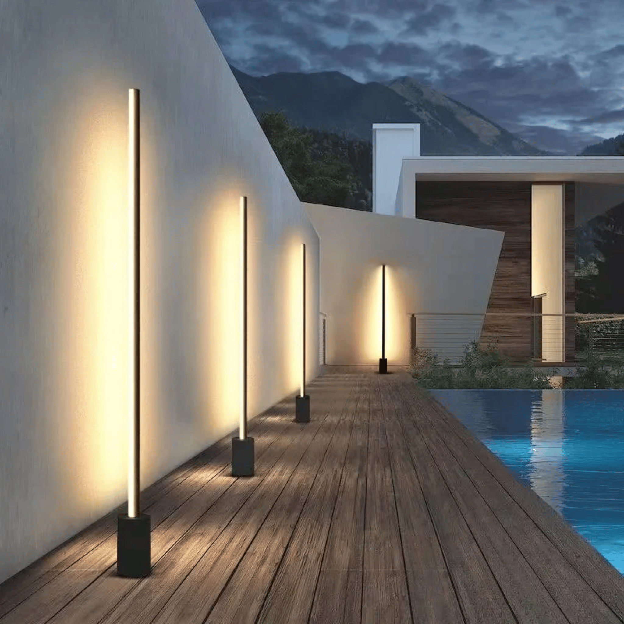LED Outdoor Path Post Light – IP65 Waterproof Lamp, Landscape Pathway Lighting, Stiglys Garden