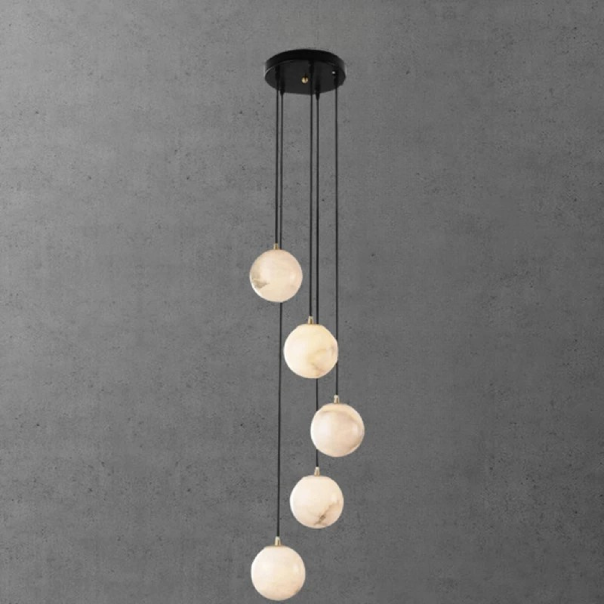 Stigna LED Stair Chandelier Acrylic Sphere Light, Chandeliers, Modern