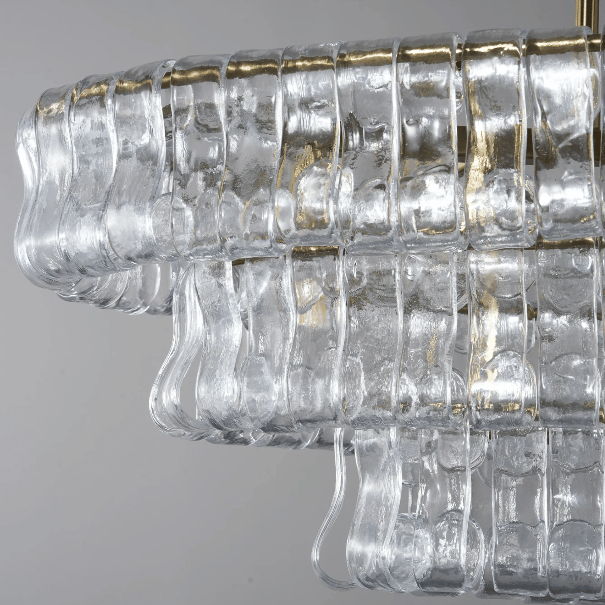 Stjerna Vintage Clear Glass Chandelier Dimmable LED, Chandeliers, French