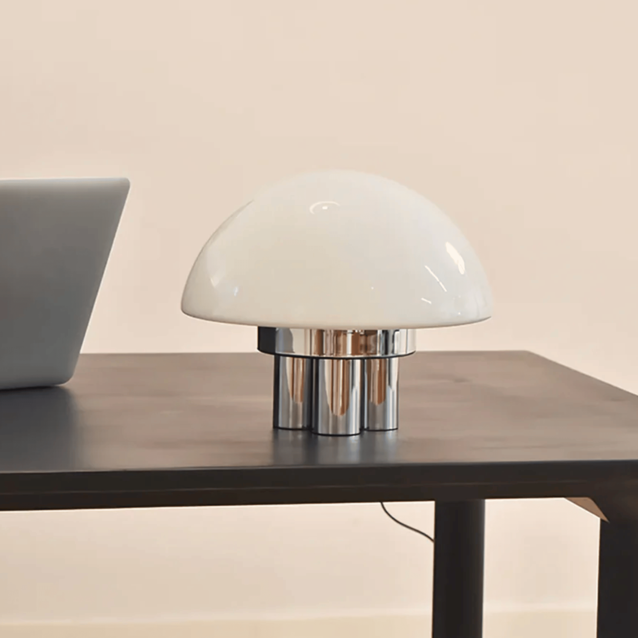 Valbo Bauhaus Table Lamp Retro Milk White LED Light, Lamps