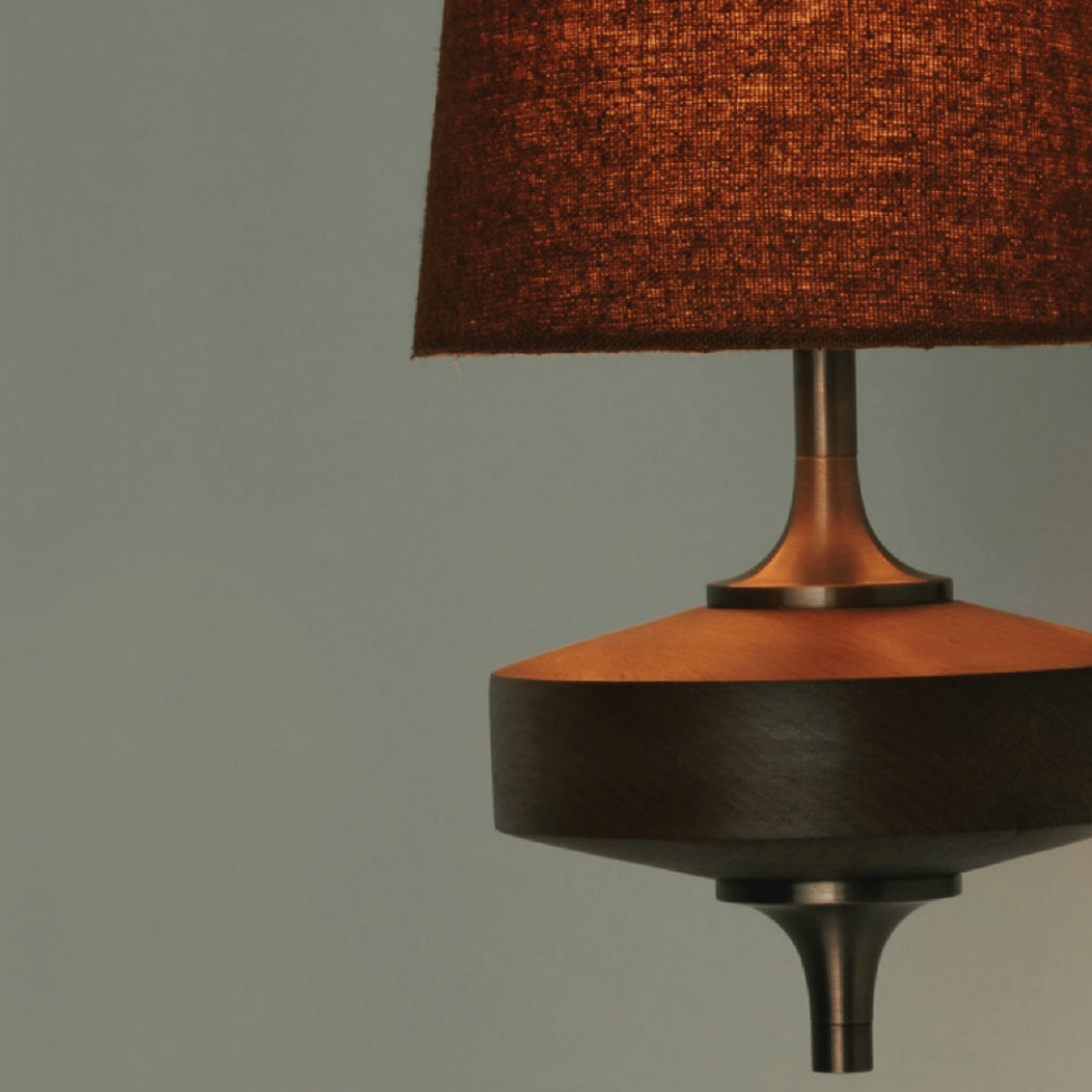 Handcrafted Nordic Fabric Wall Light with Wood Base, Fixtures, Vevra