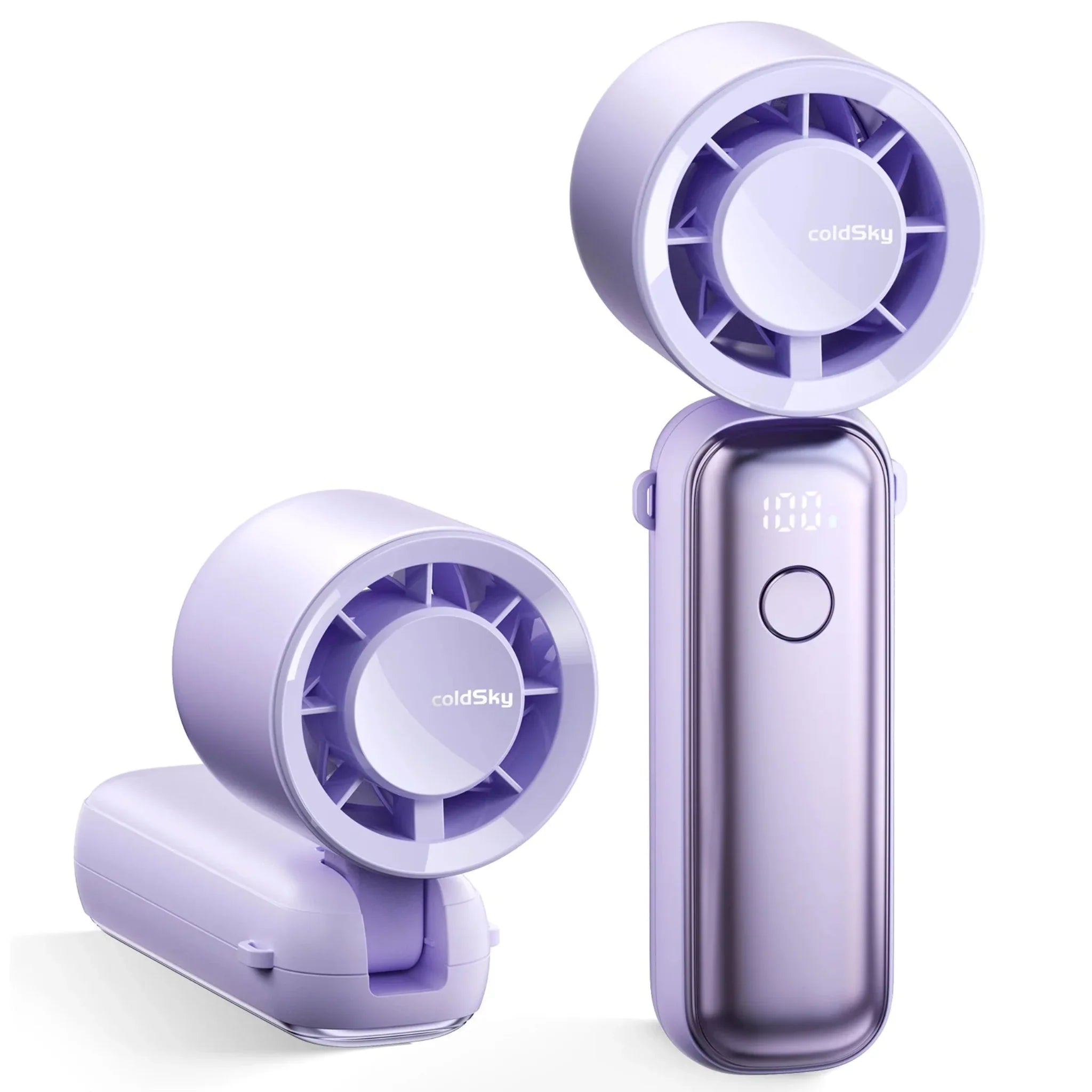 Vindra Cordless Foldable Fan with 6 Speed Settings, Ceiling Fans, Portable Rechargeable Speeds