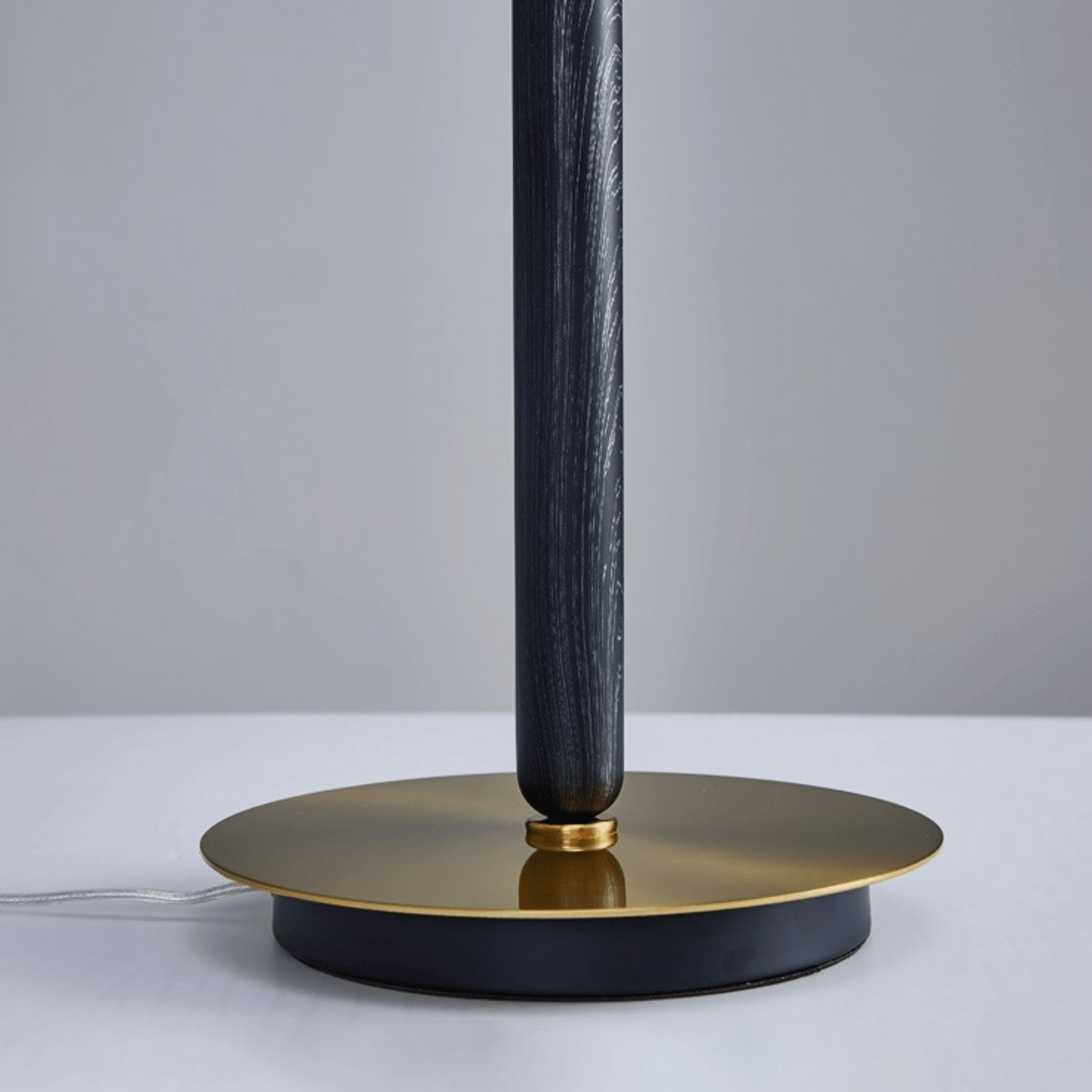 Amber Glass Half-Moon Table Lamp Touch LED Light, Lamps, Ambra Sculptural
