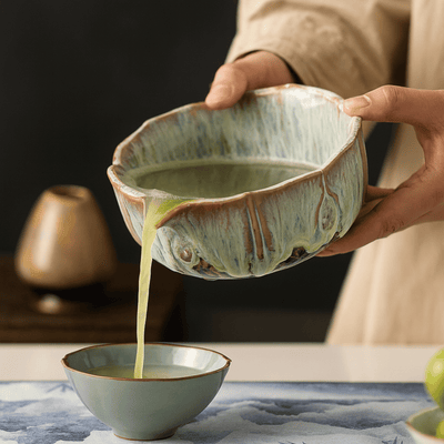 Translation missing: nl.Blomva 8-Piece Ceramic Matcha Tea Set for Ritual, Sets, Kiln-Glazed Handcrafted Ceremony