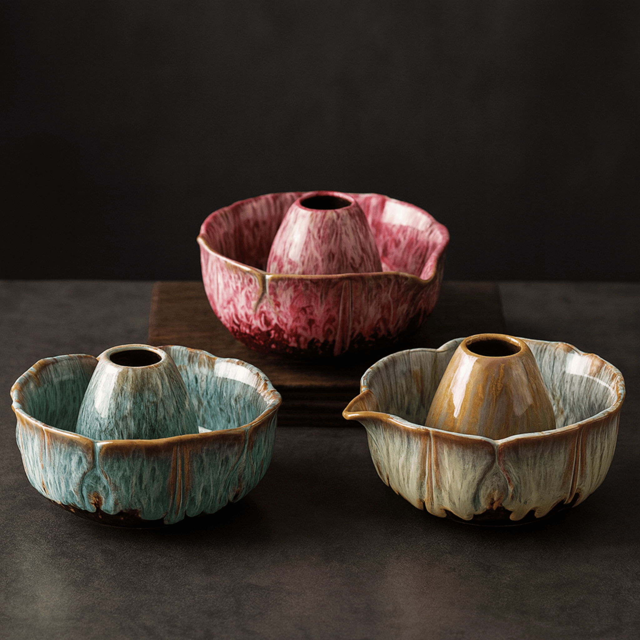 Blomva 8-Piece Ceramic Matcha Tea Set for Ritual, Sets, Kiln-Glazed Handcrafted Ceremony