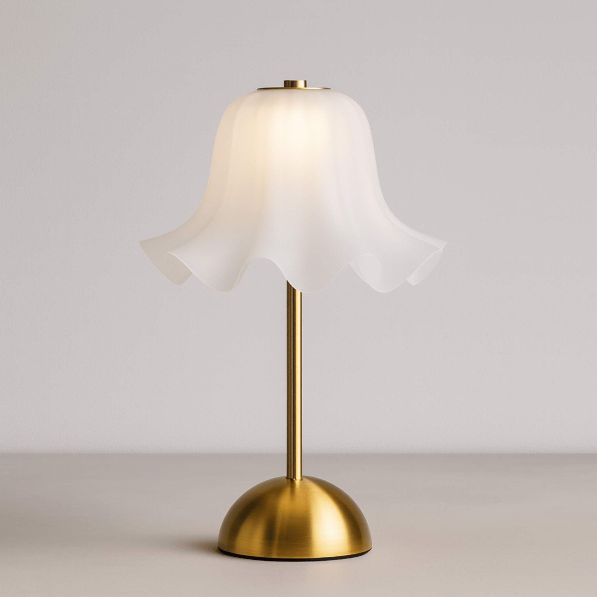 Blomvik Rechargeable LED Flower Table Lamp Dimmable, Fleuréa Curved Base, Lamps, Sculptural Touch