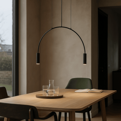 Translation missing: nl.Buela Black Semi Circle Pendant Light for Dining, Ceiling Fixtures, Geometric