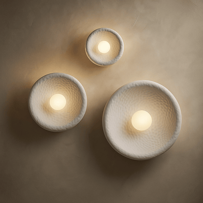 Translation missing: nl.Minimalist Wabi-Sabi Wall Lamp Frosted Glass, Small / Warm White, Light Fixtures, Dimma Resin
