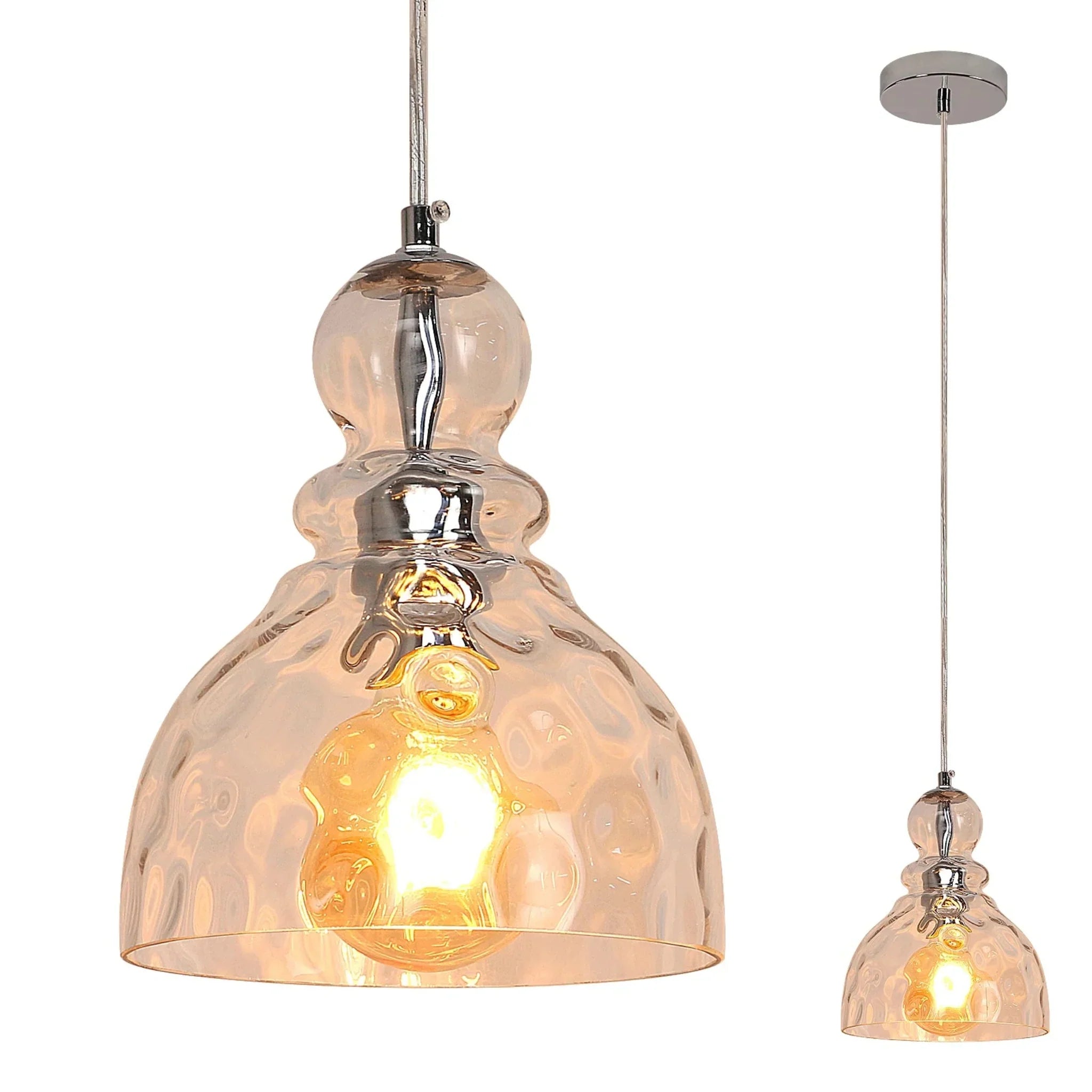 Dropa Nordic Glass Drop Pendant Light Adjustable, Ceiling Fixtures, for Kitchen Dining