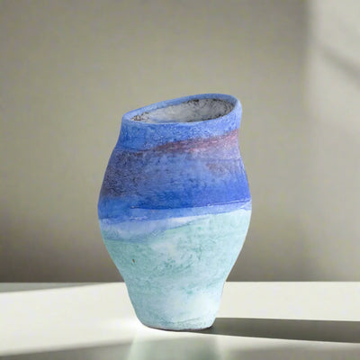 Translation missing: nl.Dyvna Blue Gradient Ceramic Vase for Modern Decor, Ocean, Vases, Home