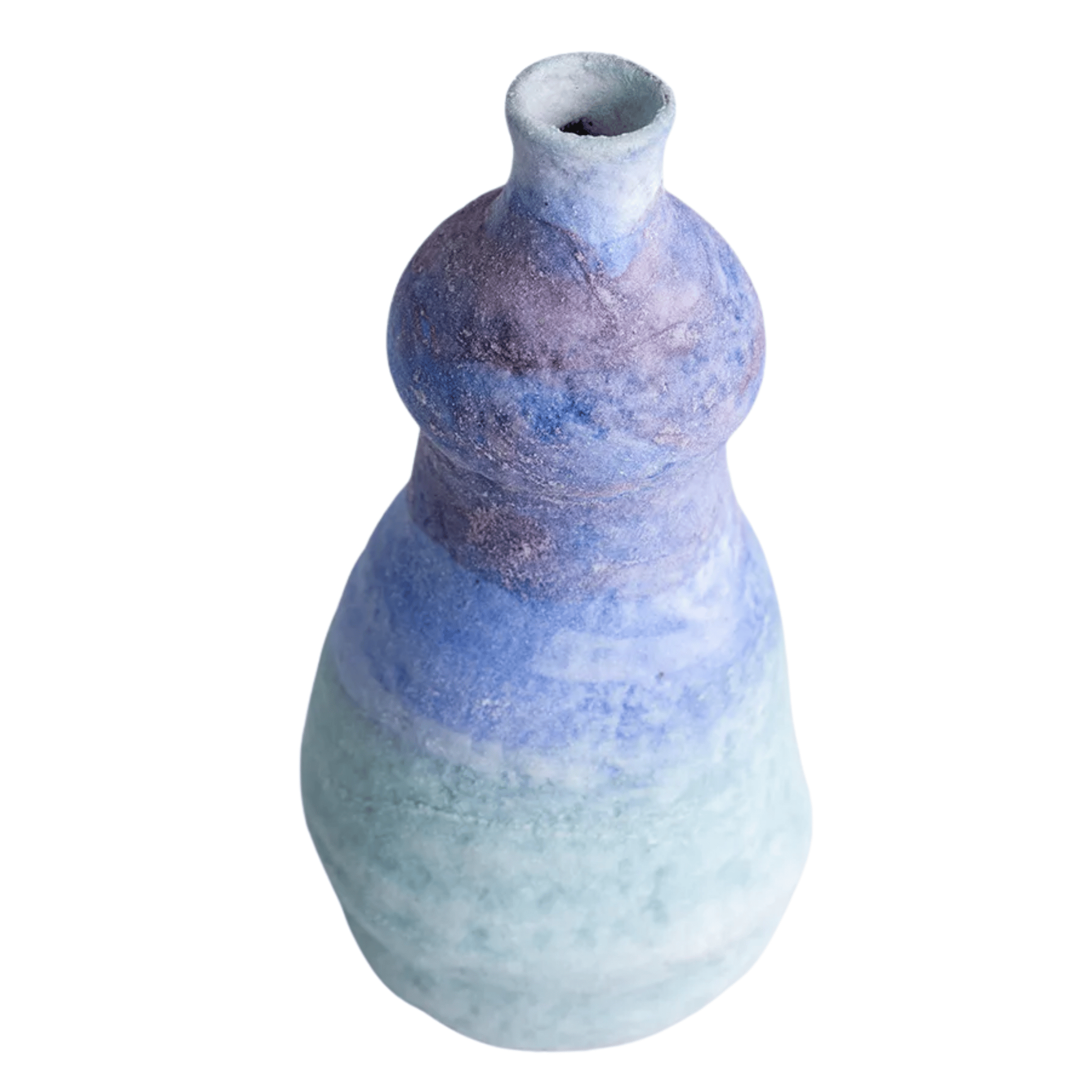 Dyvna Blue Gradient Ceramic Vase for Modern Decor, Vases, Home
