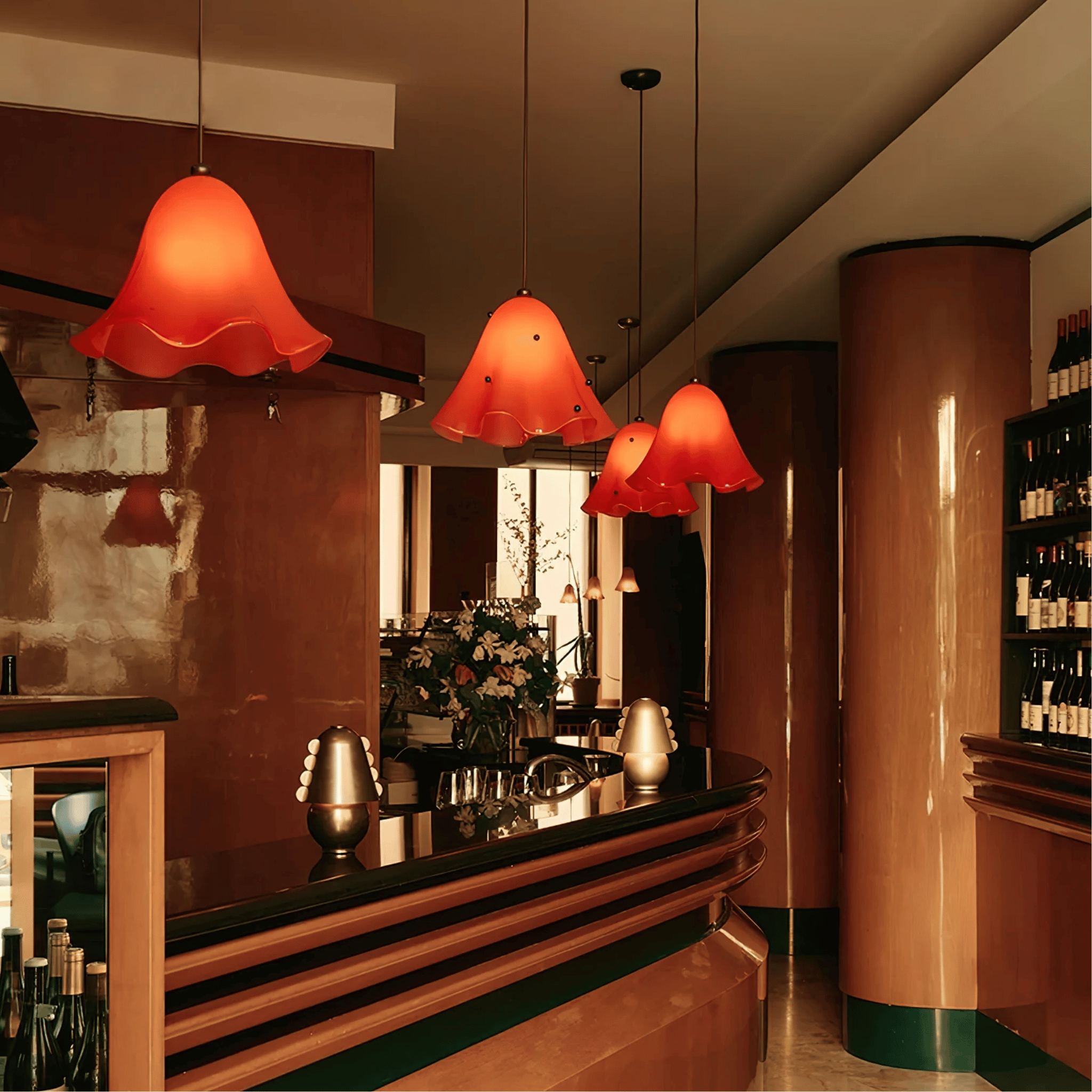 Colorful Glass Pendant Light – Nordic Art Deco LED, Ceiling Fixtures, Farglys