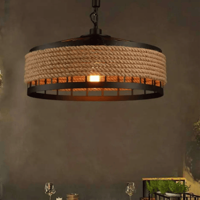 Translation missing: nl.Rustic Handwoven Hemp Pendant Light for Any Room, Ceiling Fixtures, Fletta Rope