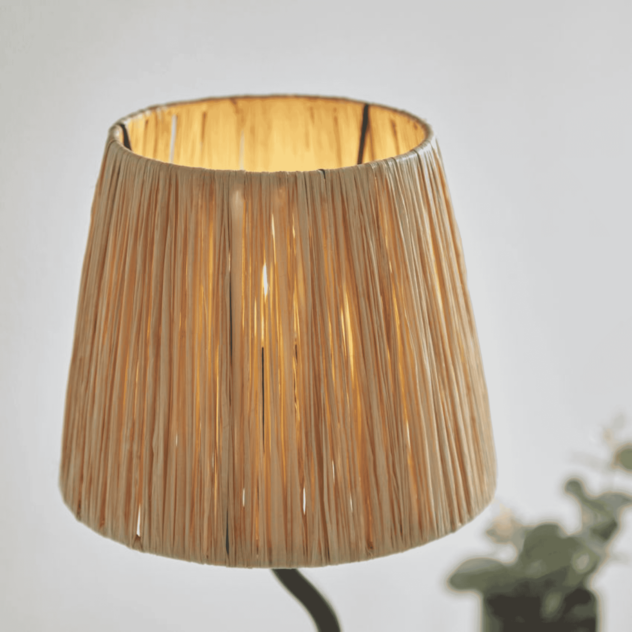 Woven Paper Rope Table Lamp Black Warm Glow Decor, Lamps, Fletta Sculptural