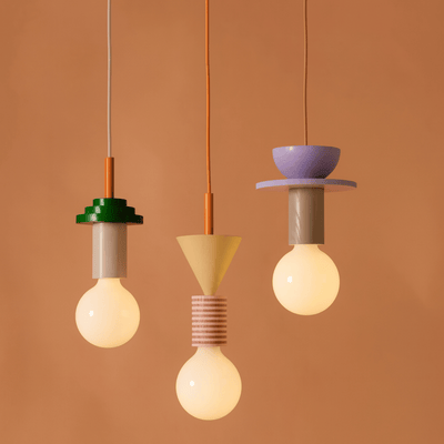 Translation missing: nl.Geometric Wooden Pendant Lamp Nordic Bauhaus Style, Orbit, Ceiling Light Fixtures, Formvy Wood and Iron