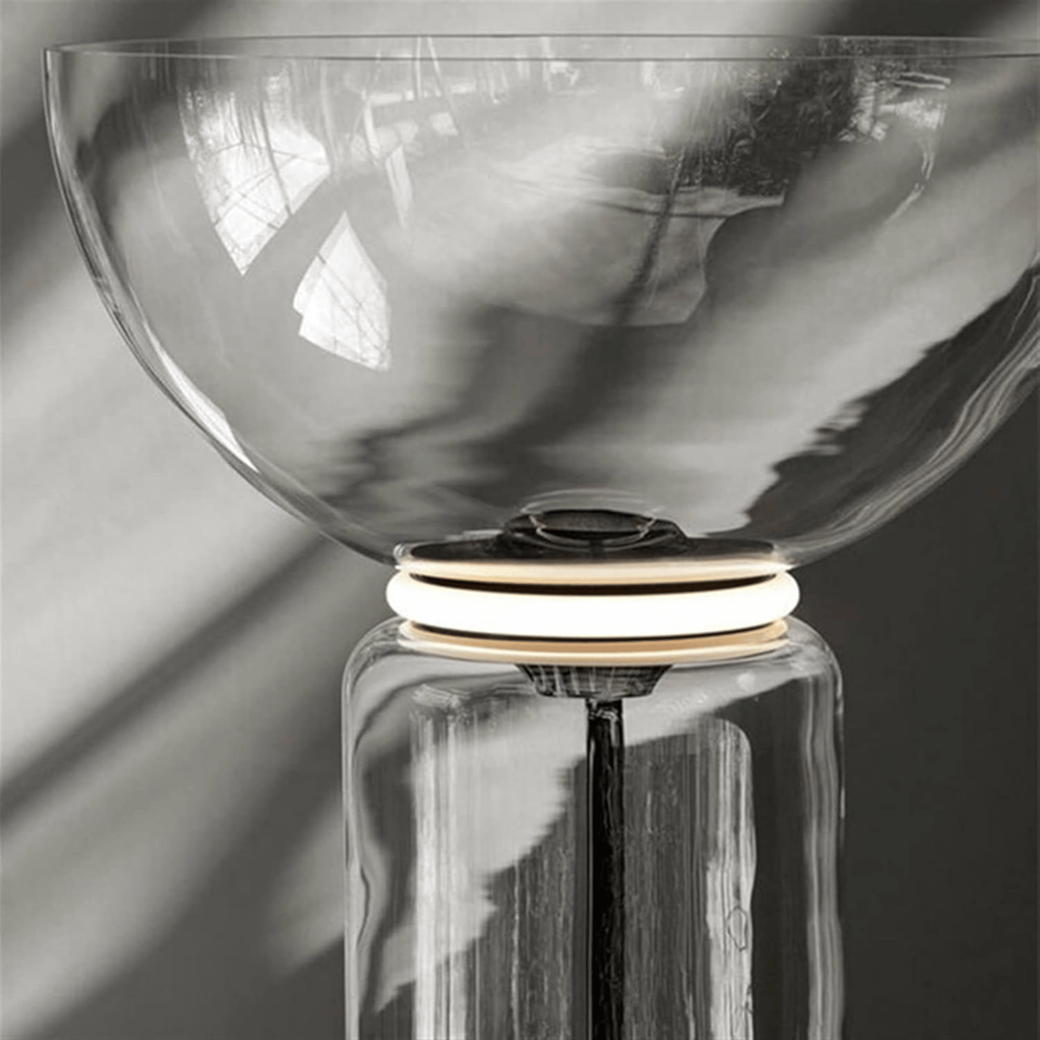 Glaseld Sculptural Glass Floor Lamp for Living Room, Lamps, Hand-Blown