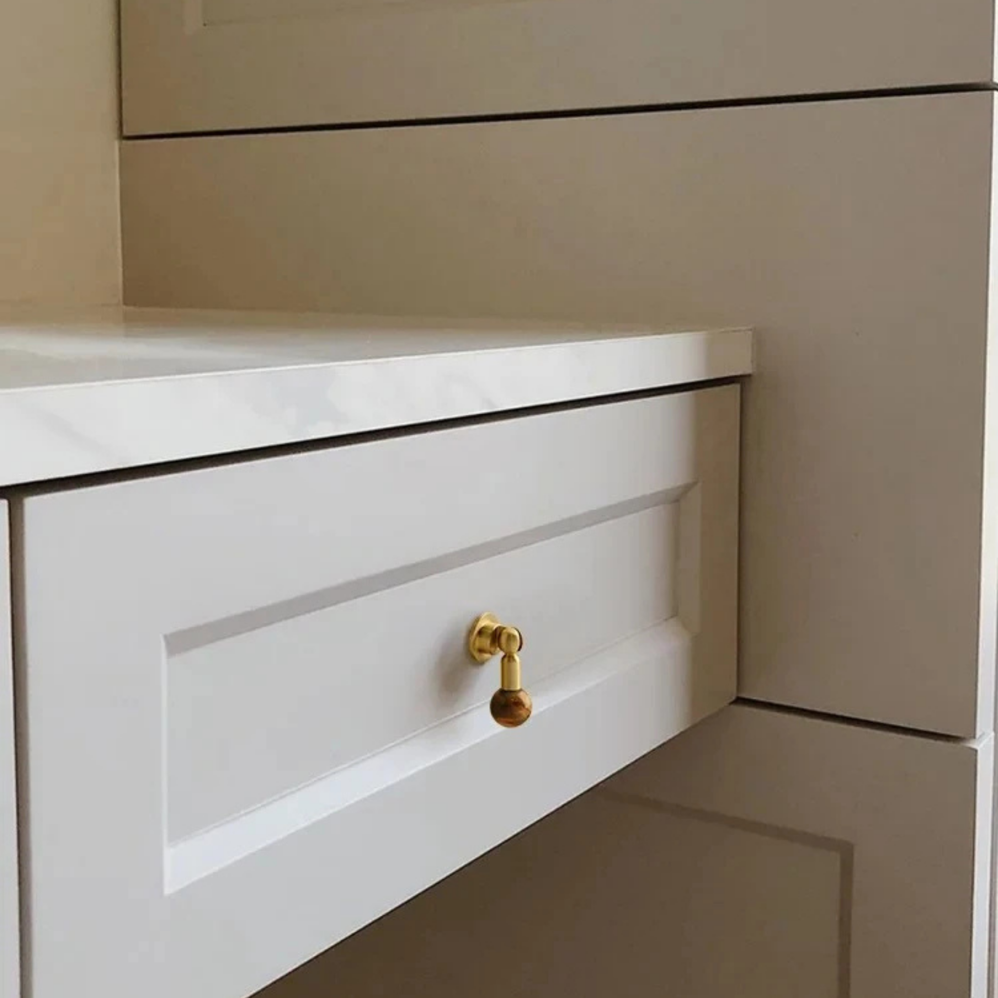 Crystal Cabinet Knob in Brass Decorative Hardware, Knobs & Handles, Glinta Decor