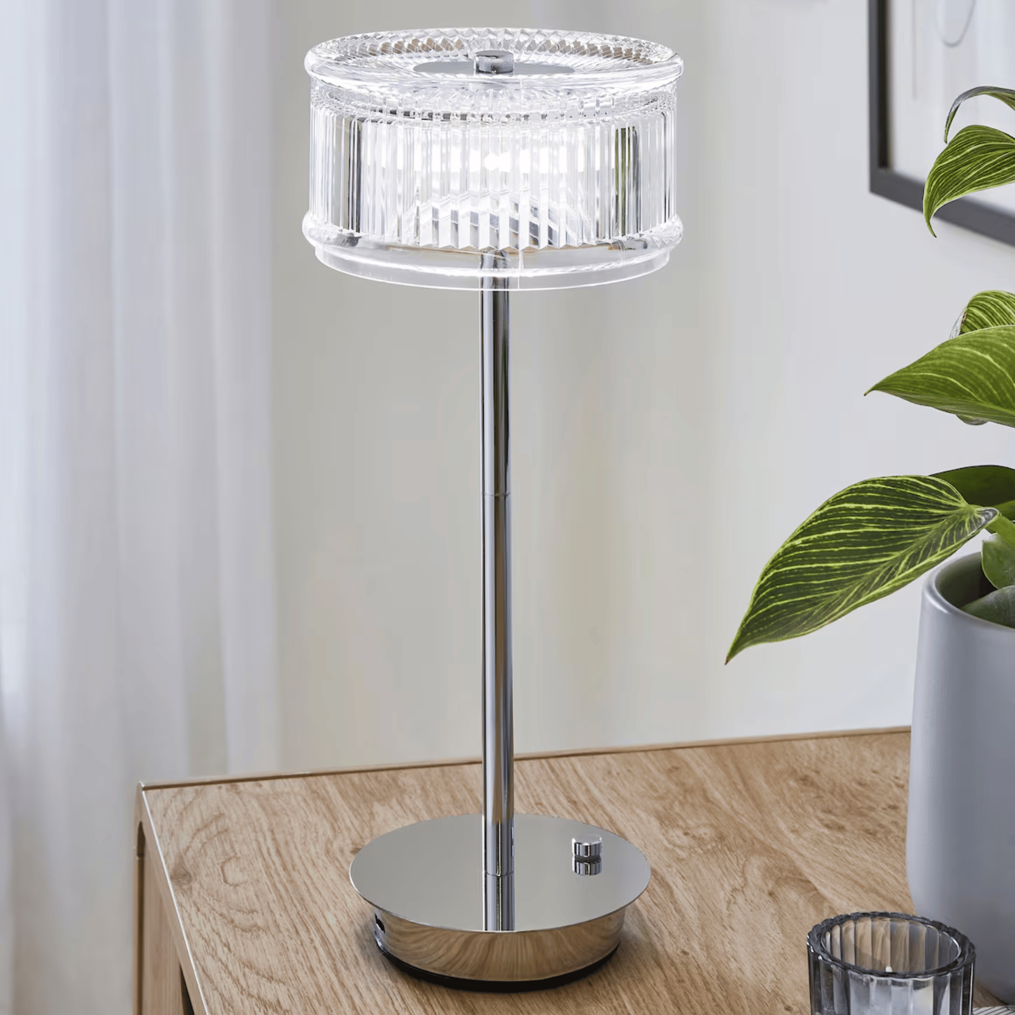 Cordless Crystal Table Lamp Rechargeable Dimmable, Lamps, Gloda Touch