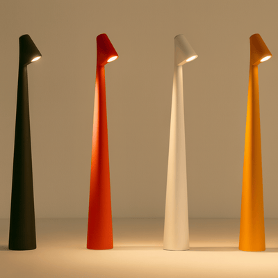 Gloda oplaadbare LED bureaulamp met geborsteld nikkel afwerking