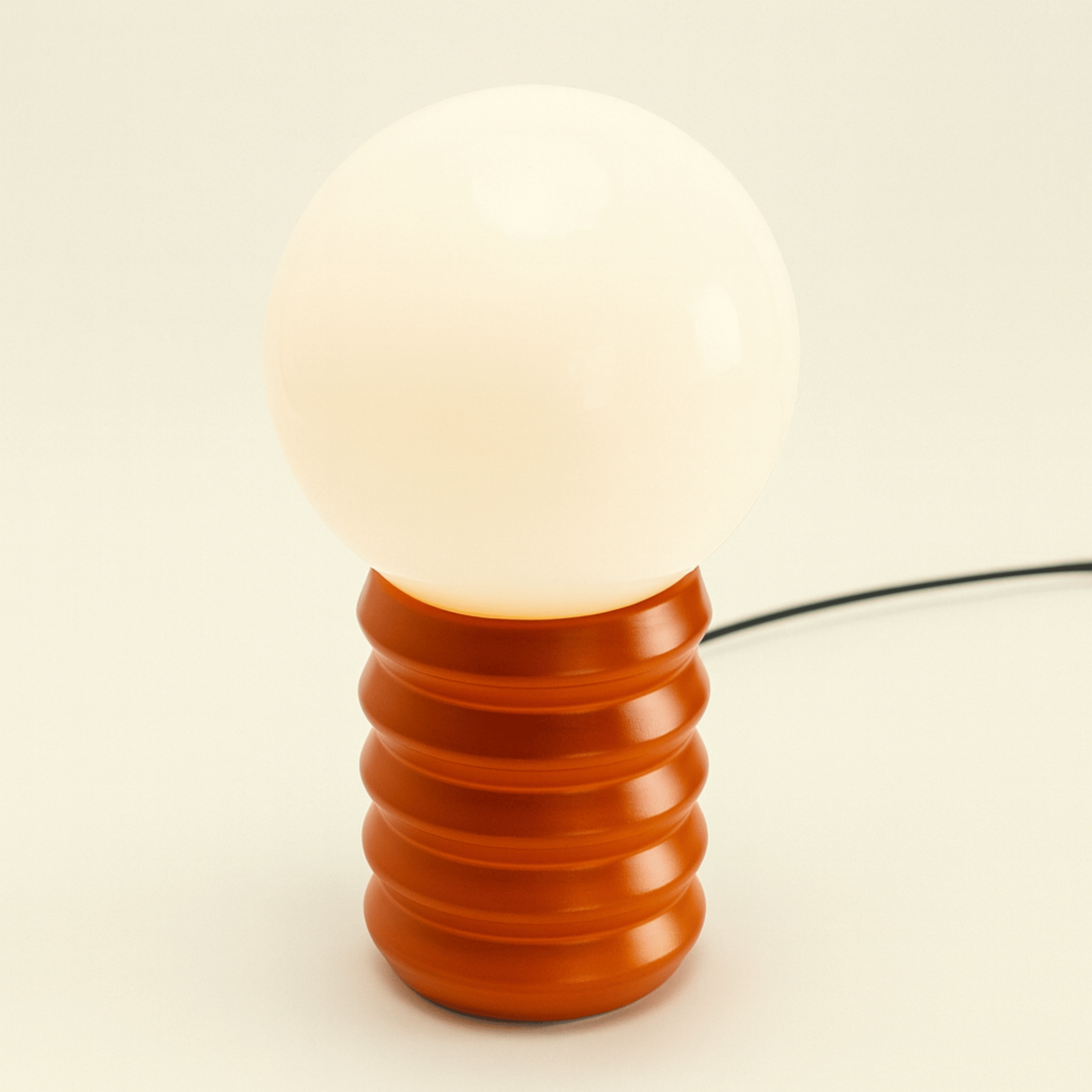 Glodra Vintage Retro Table Lamp with Glass Shade, Lamps, Accent