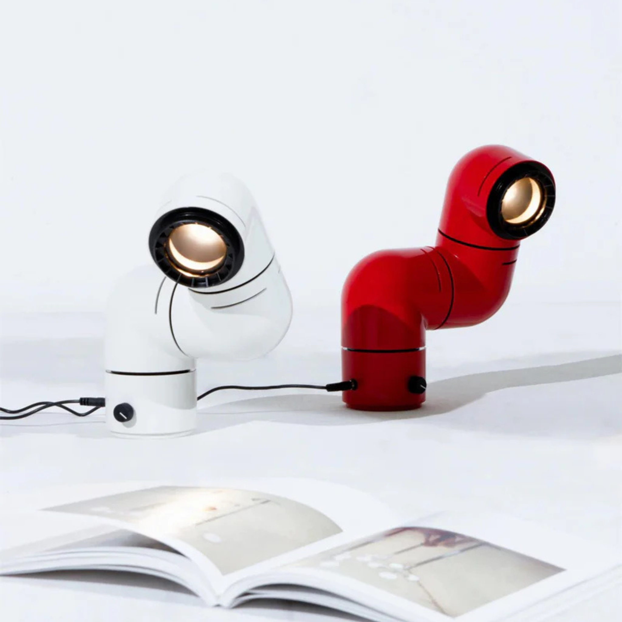 Glödra Art Deco Table Lamp — Nordic Ambient Light, Lamps, with Dual Lighting