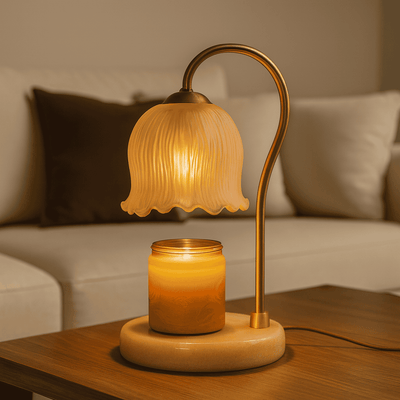 Translation missing: nl.Dimmable Glass Candle Warmer Lamp with Timer | Skonne, Table Lamps, Glödra
