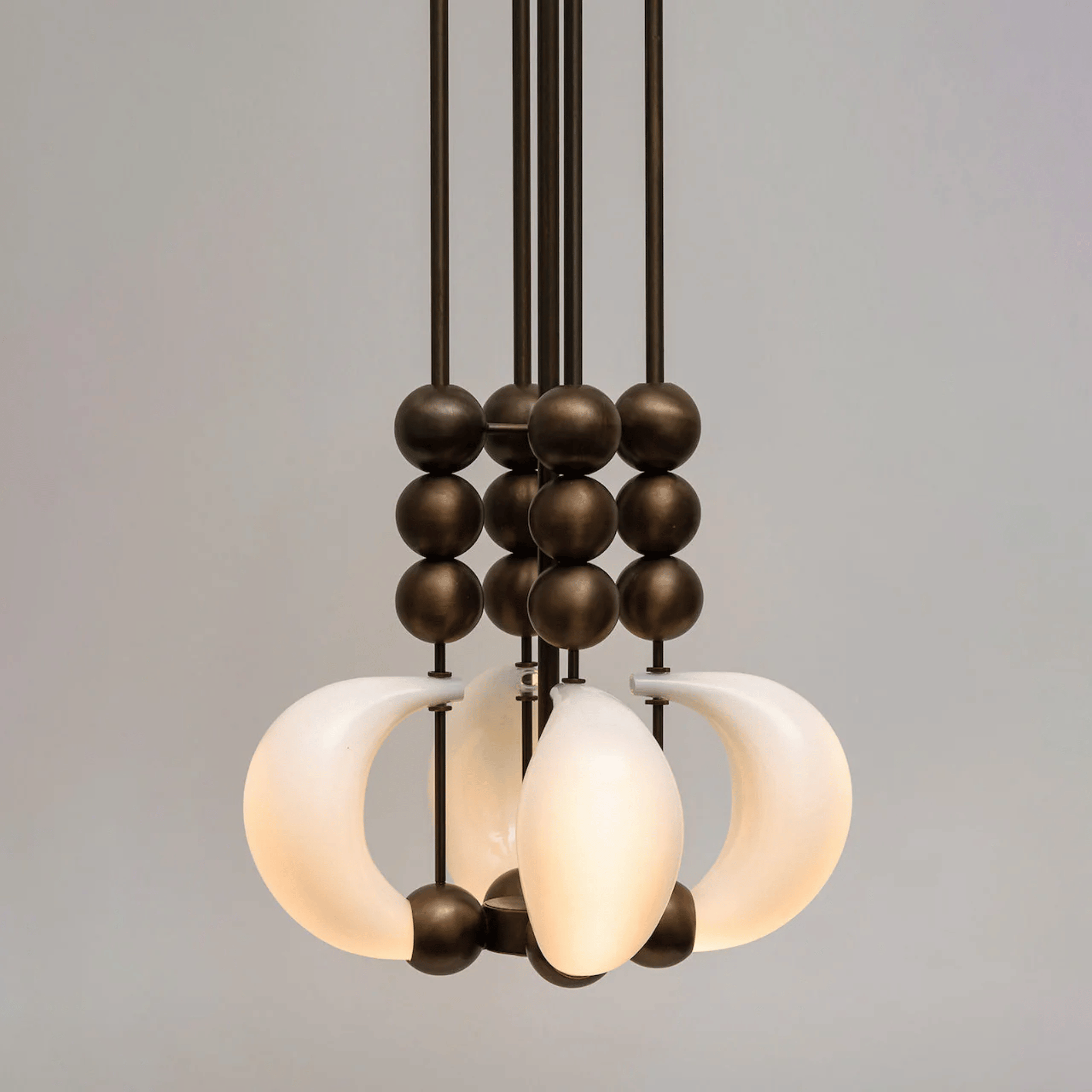 Gold Chrome LED Luxury Hanging Pendant Light Skonne, Ceiling Fixtures, Glödvik Polished