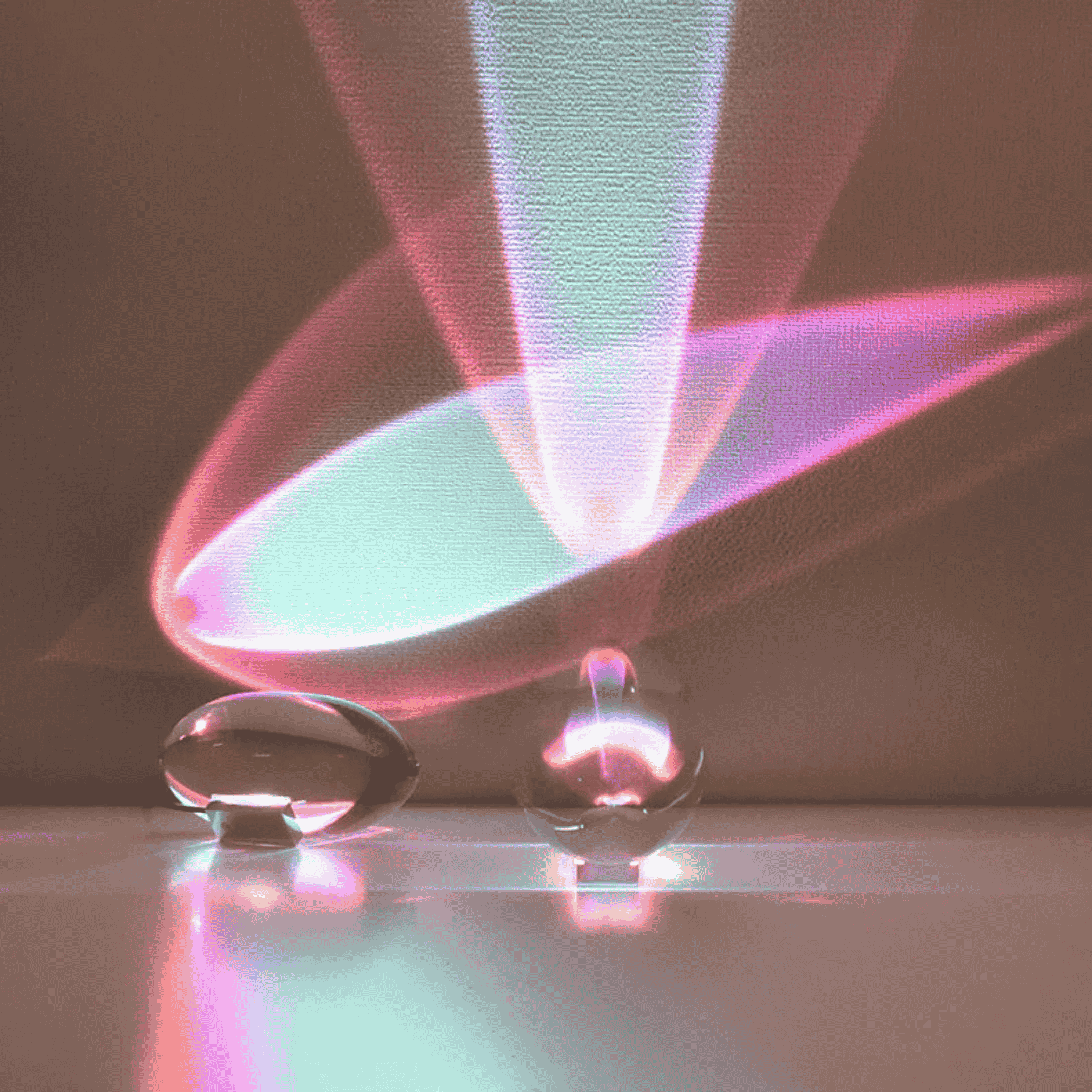 Glöra Crystal LED Table Lamp for Desk or Nightstand, Lamps, with Color Glow