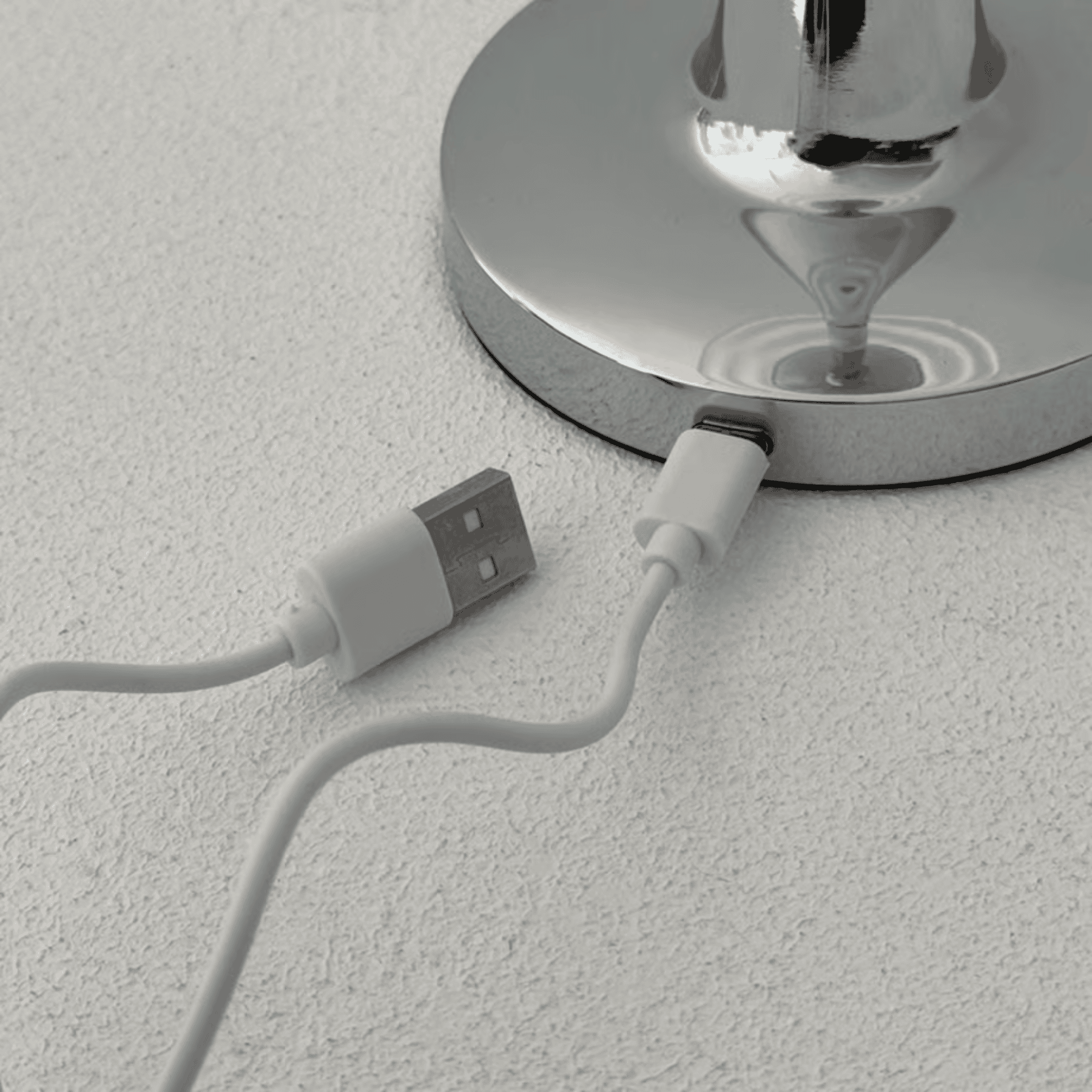 Glöra Nordic Minimalist Rechargeable LED Table Lamp, Lamps, Dimmable Touch