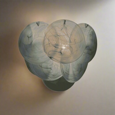 Translation missing: nl.Gløva Stained Glass Wall Lamp Warm Vintage Glow, Light Fixtures, in Chrome