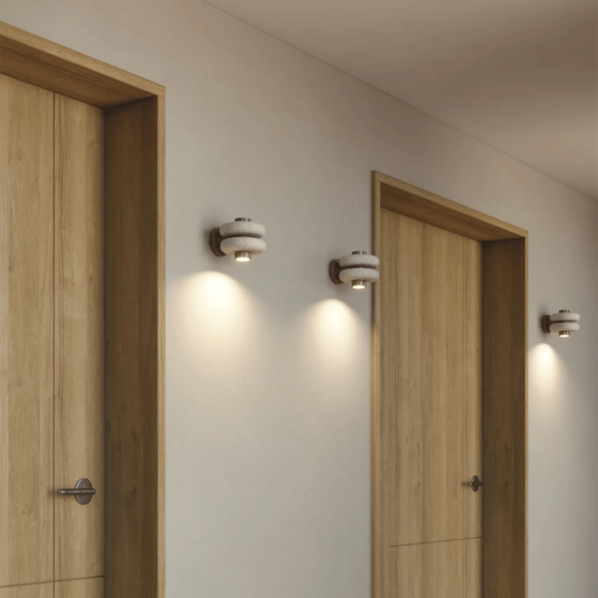 Grenvid Marble Wall Sconce Green Stone LED Lighting, Light Fixtures, Nordic Design