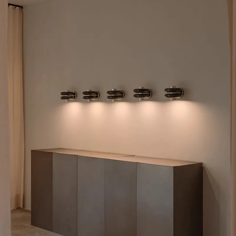 Grenvid Marble Wall Sconce Green Stone LED Lighting, Light Fixtures, Nordic Design